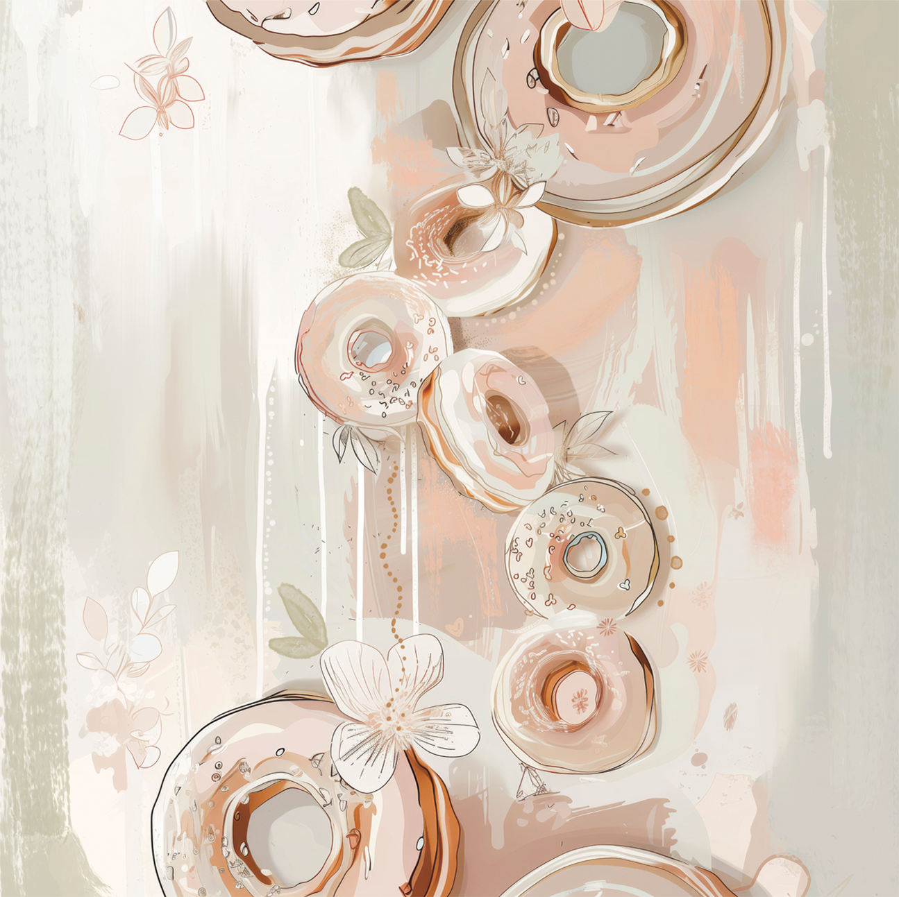 wall-art-print-canvas-poster-framed-Evie's Donuts , By Bella Eve-1