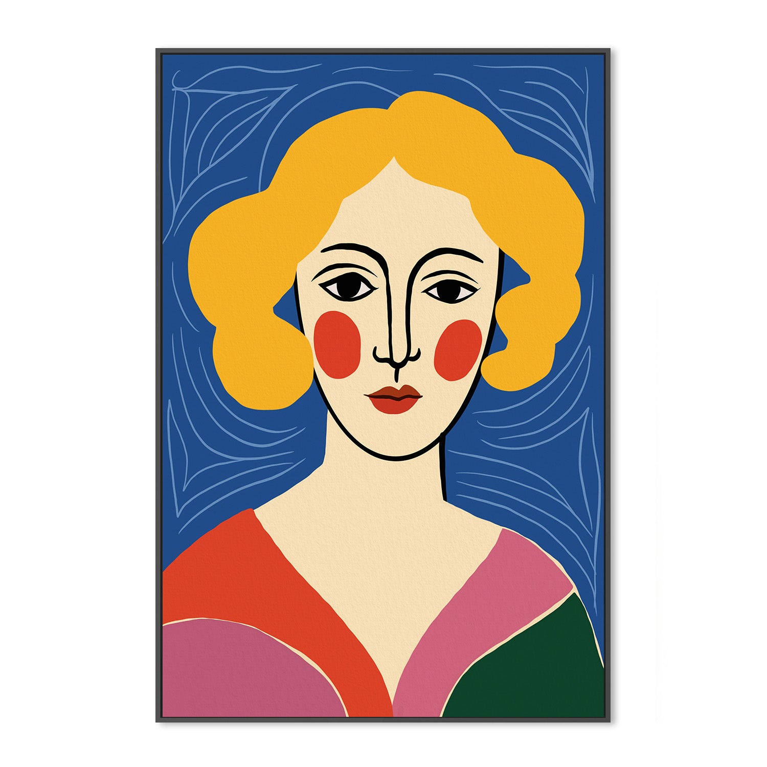wall-art-print-canvas-poster-framed-Expressionist Colorful Abstract-3