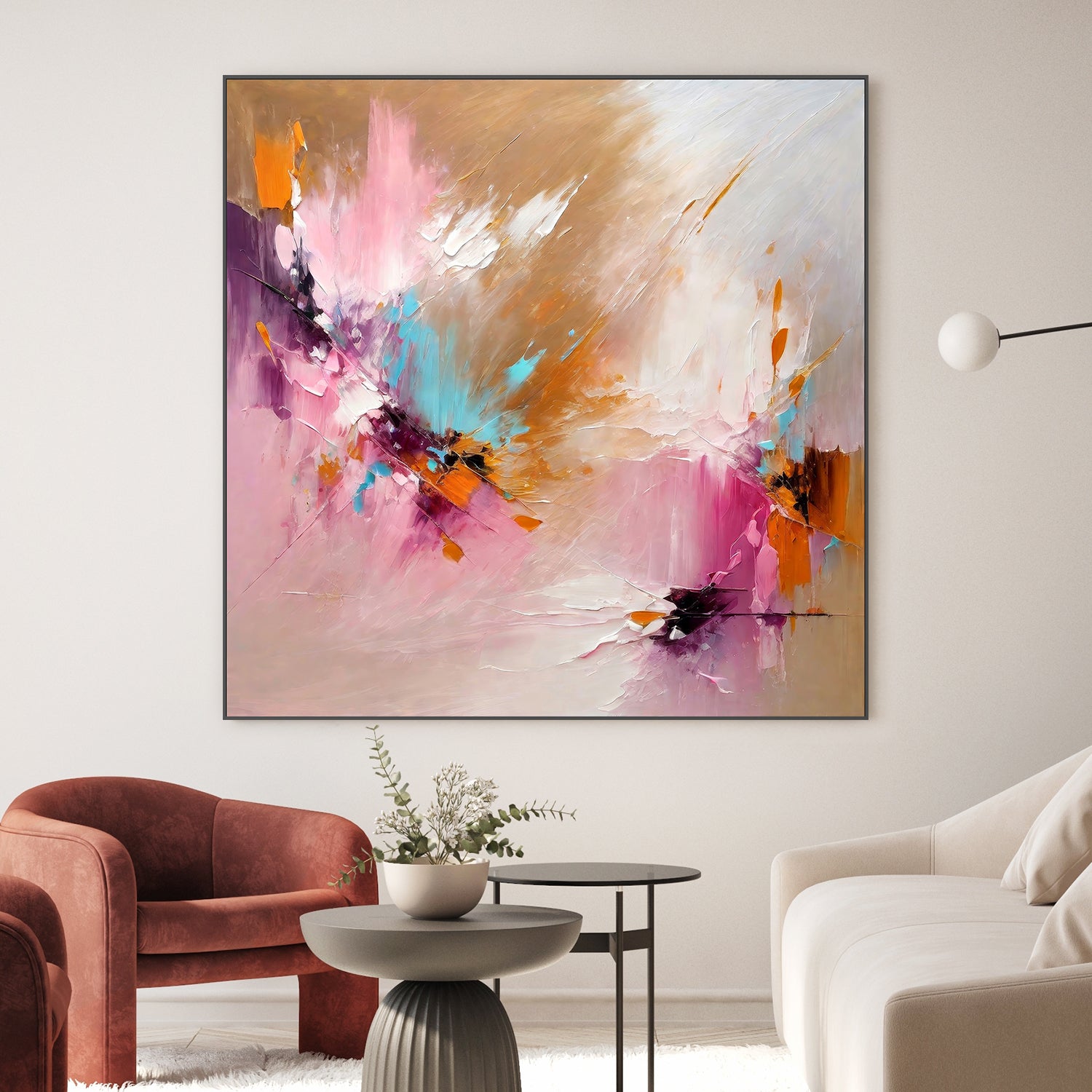 wall-art-print-canvas-poster-framed-Expressionist Colorful Abstract , By Alpenglow Workshop-2