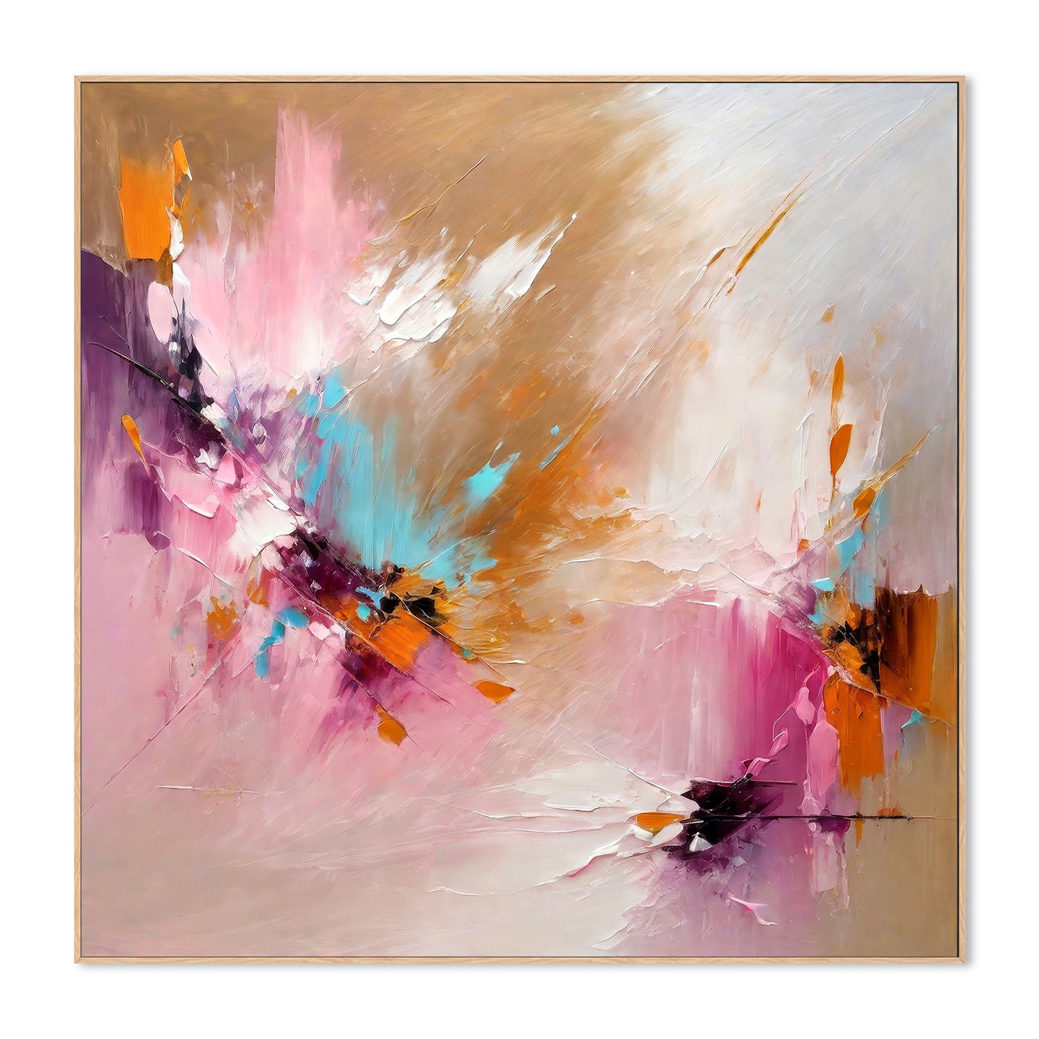 wall-art-print-canvas-poster-framed-Expressionist Colorful Abstract , By Alpenglow Workshop-4