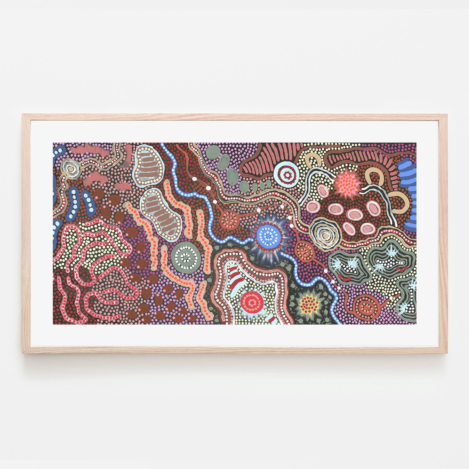 wall-art-print-canvas-poster-framed-Family by the waterhole-6