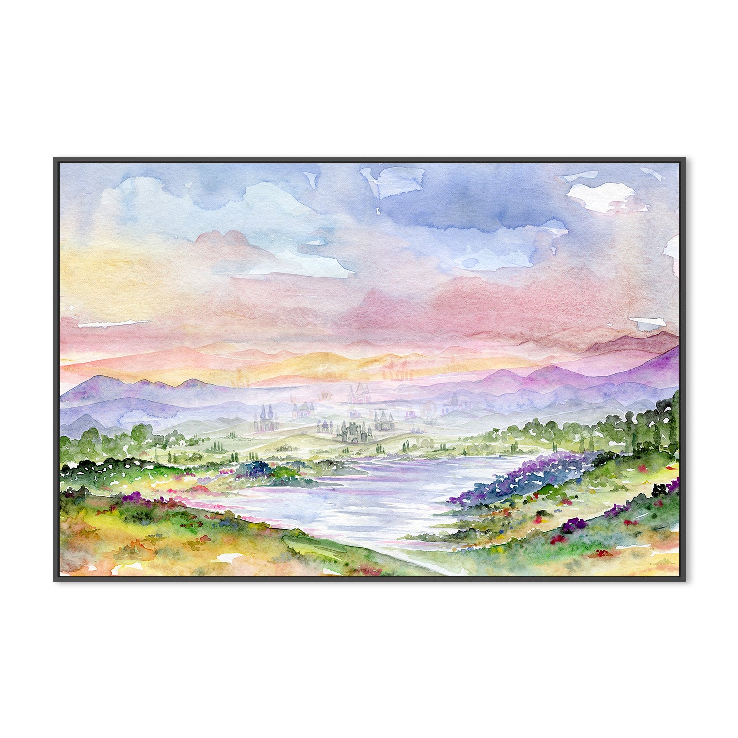 wall-art-print-canvas-poster-framed-Fantasy Landscape-3