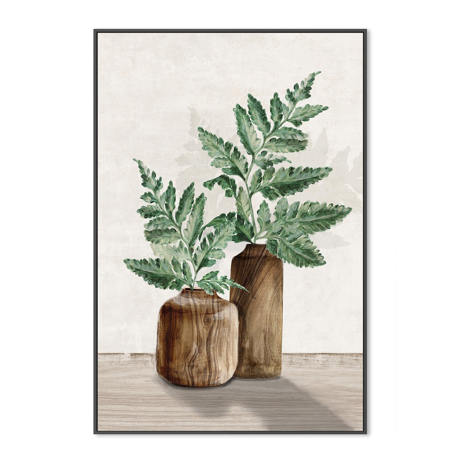 wall-art-print-canvas-poster-framed-Fern And Wood, Style B , By Eva Watts-3