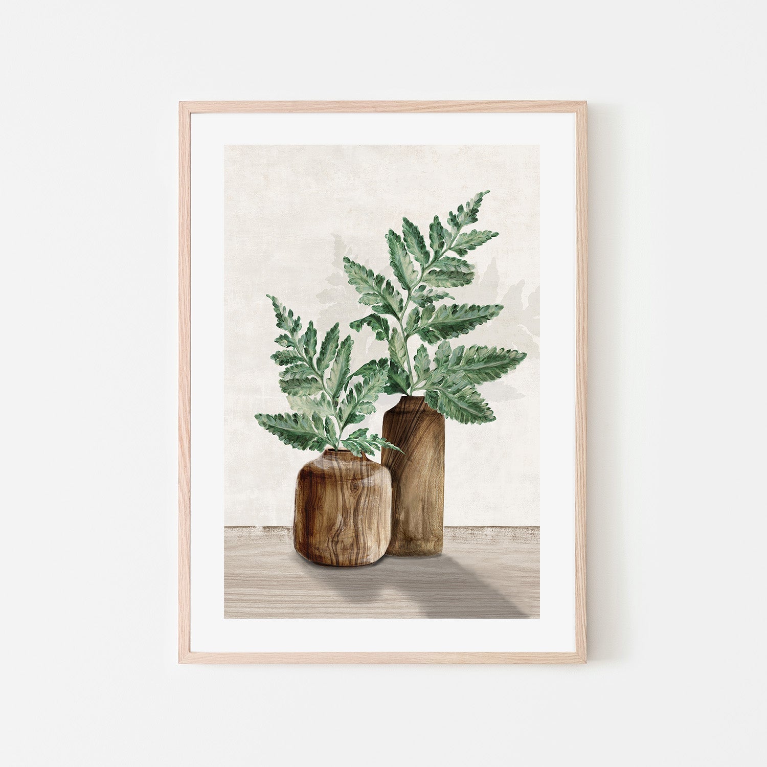 wall-art-print-canvas-poster-framed-Fern And Wood, Style B , By Eva Watts-6