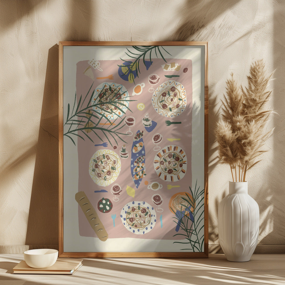 wall-art-print-canvas-poster-framed-Festive Table , By Studio Dolci-2