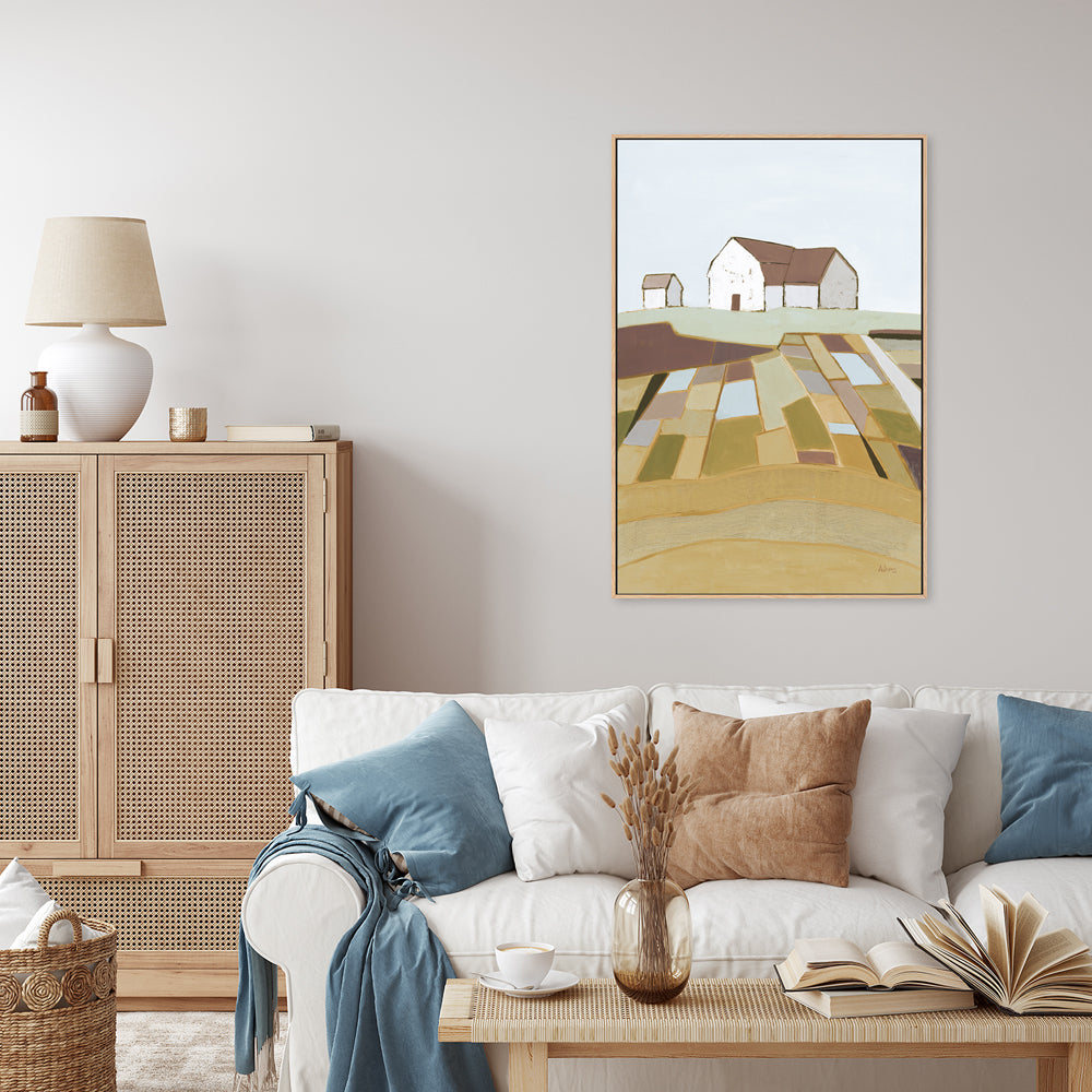 wall-art-print-canvas-poster-framed-Field of Dreams Neutral , By Phyllis Adams-2