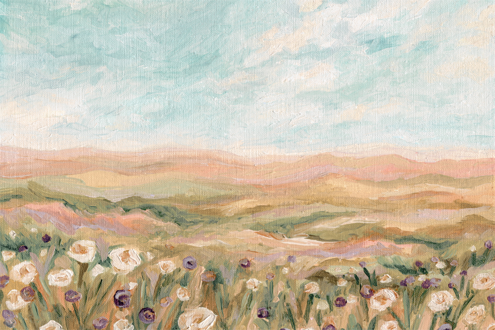 wall-art-print-canvas-poster-framed-Fields Of Blooms , By Hannah Weisner-1