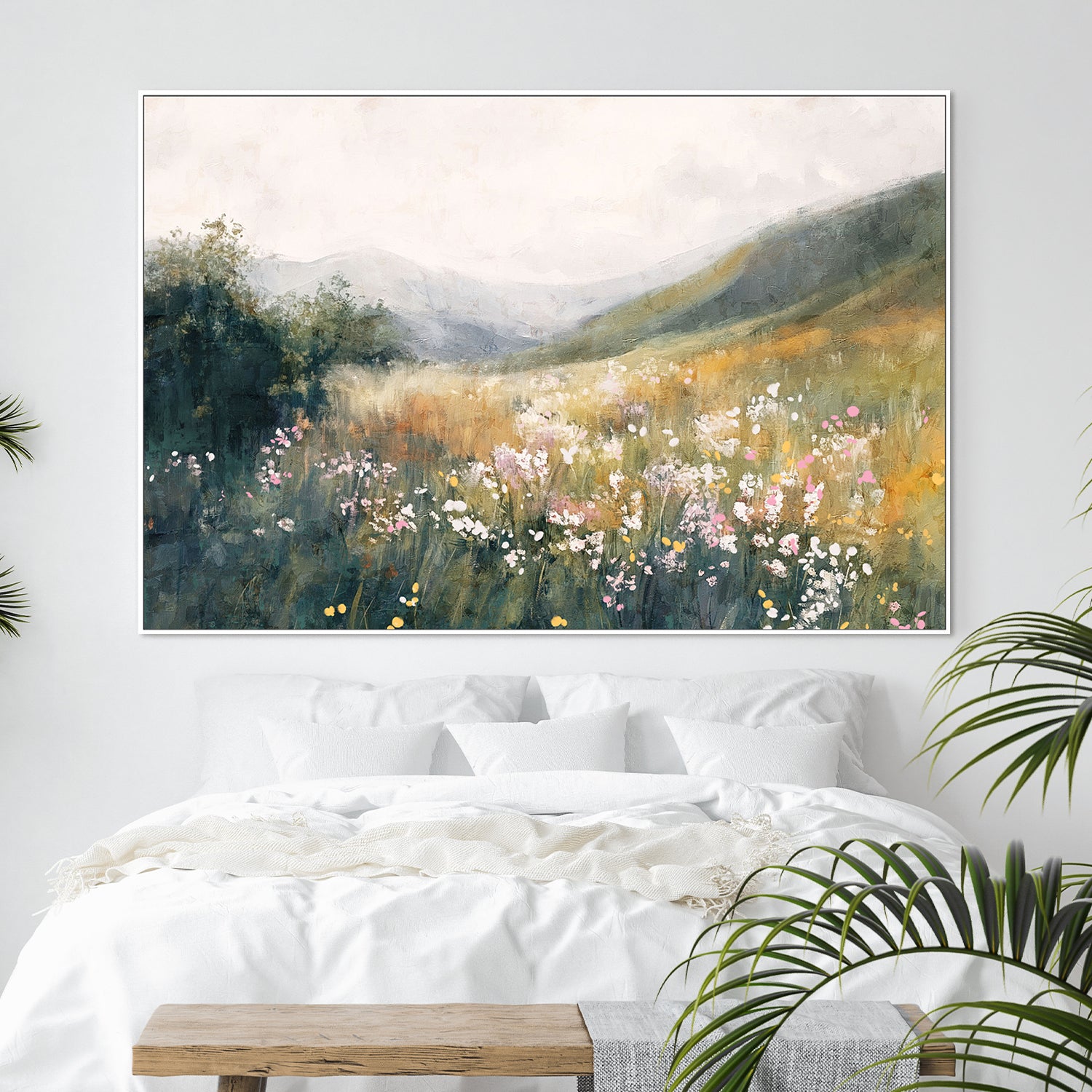 wall-art-print-canvas-poster-framed-Fields of Tranquility, Style A-2