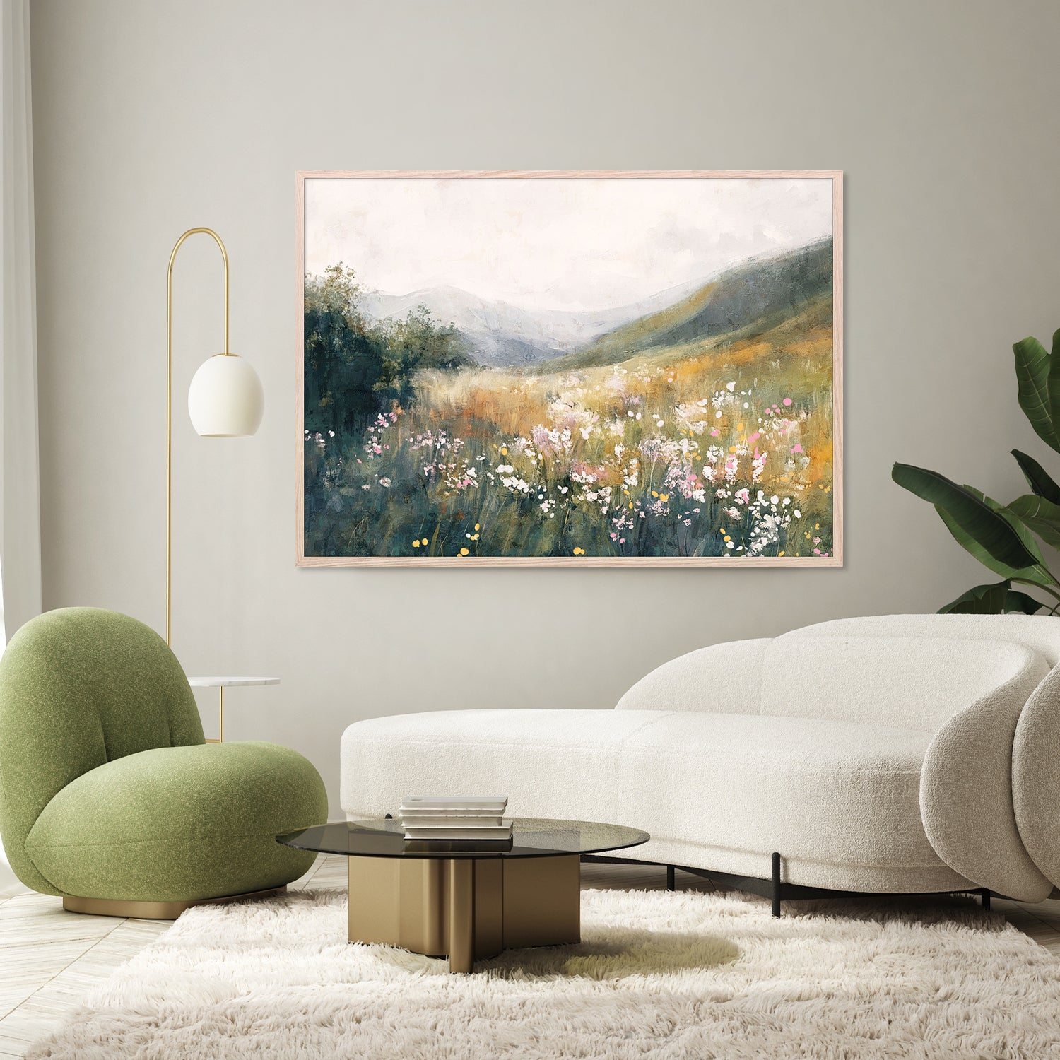 wall-art-print-canvas-poster-framed-Fields of Tranquility, Style A-8