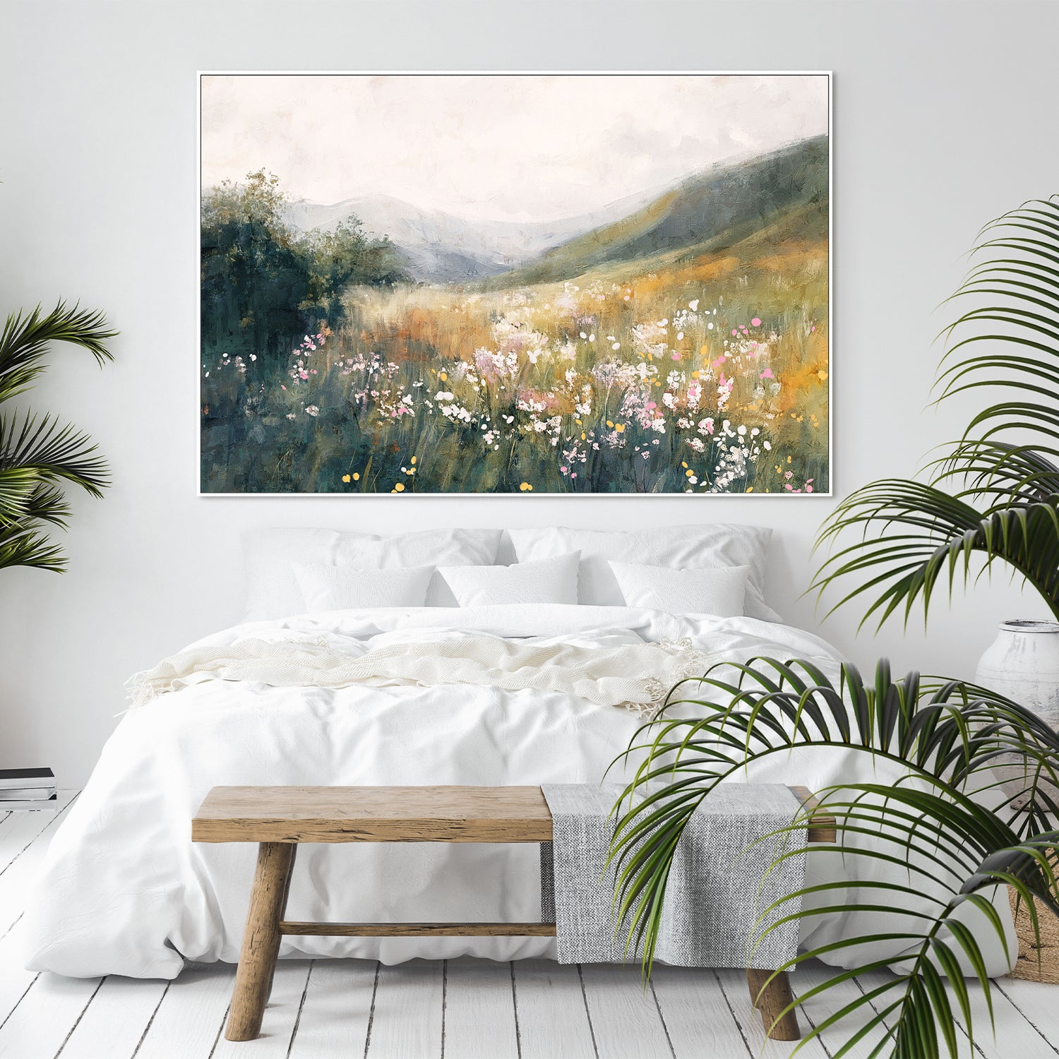 wall-art-print-canvas-poster-framed-Fields of Tranquility, Style A-9