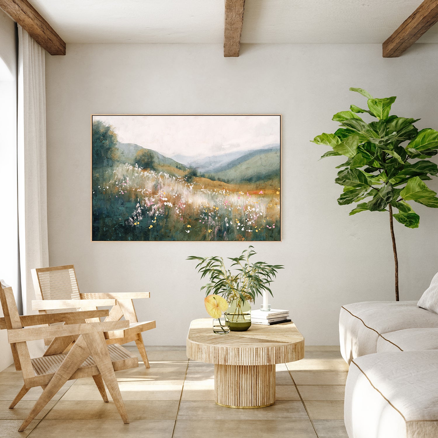 wall-art-print-canvas-poster-framed-Fields of Tranquility, Style B-9