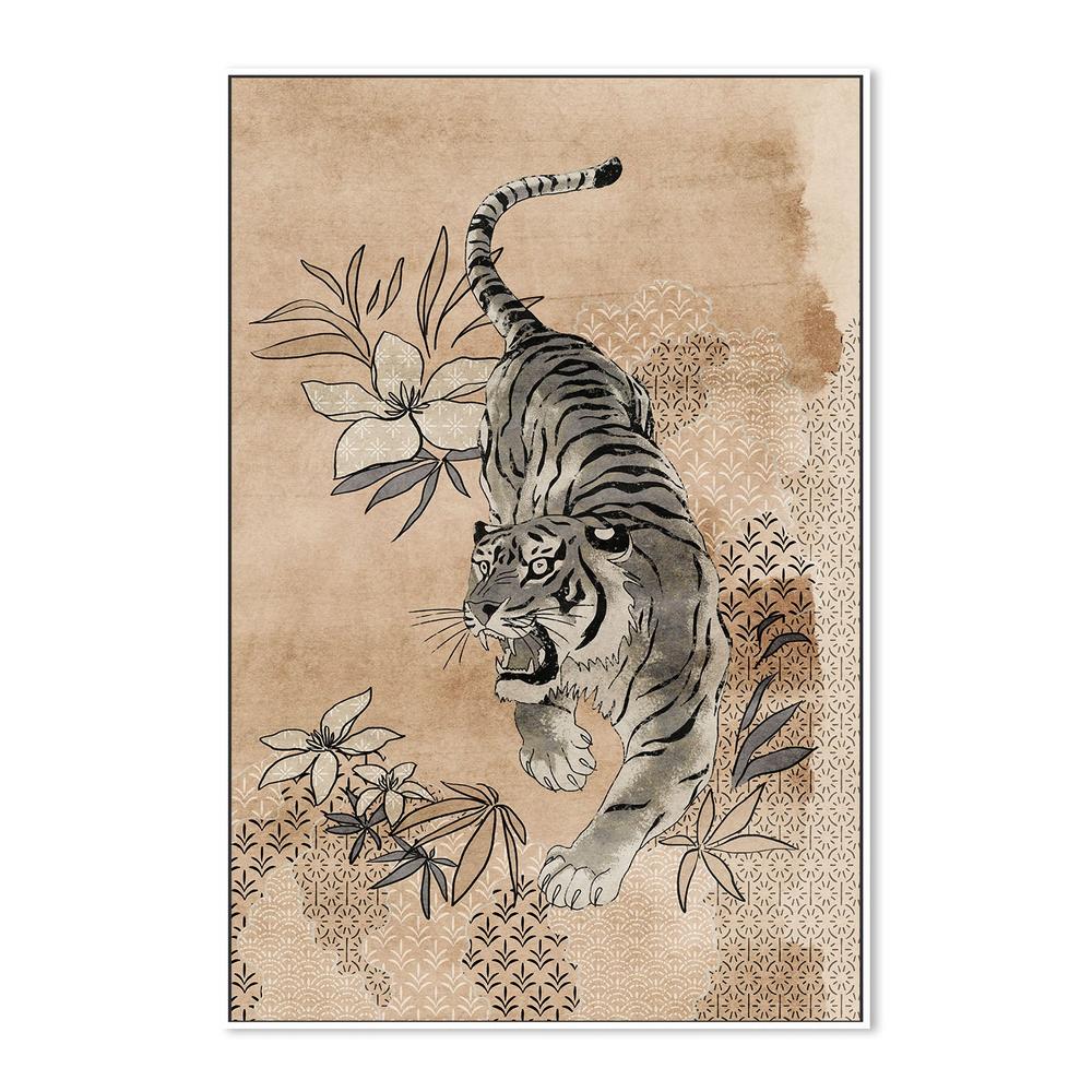wall-art-print-canvas-poster-framed-Fierce Sumi Tiger-5