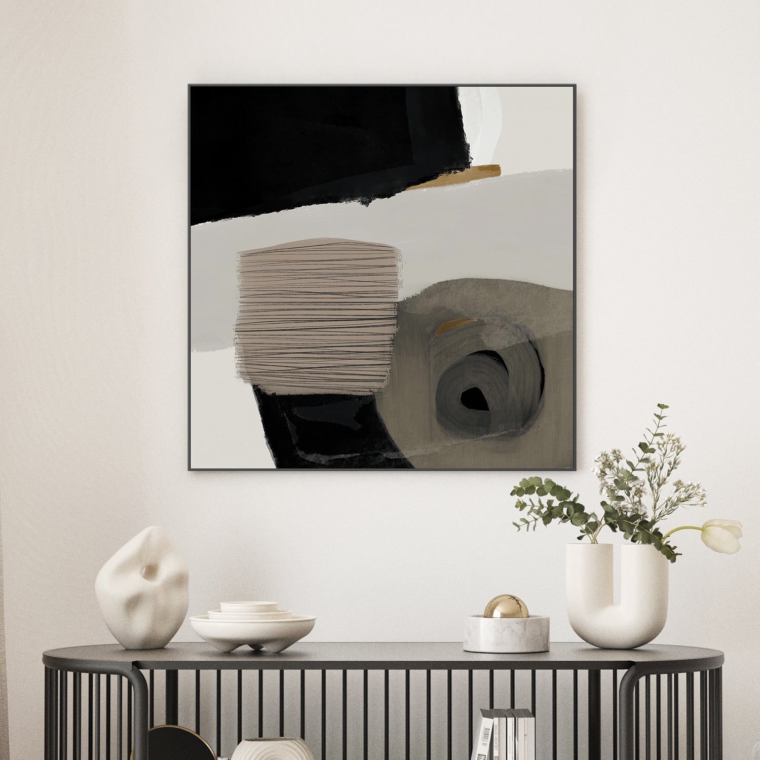 wall-art-print-canvas-poster-framed-Fine Textures, Style A , By Rohan Sharma-2