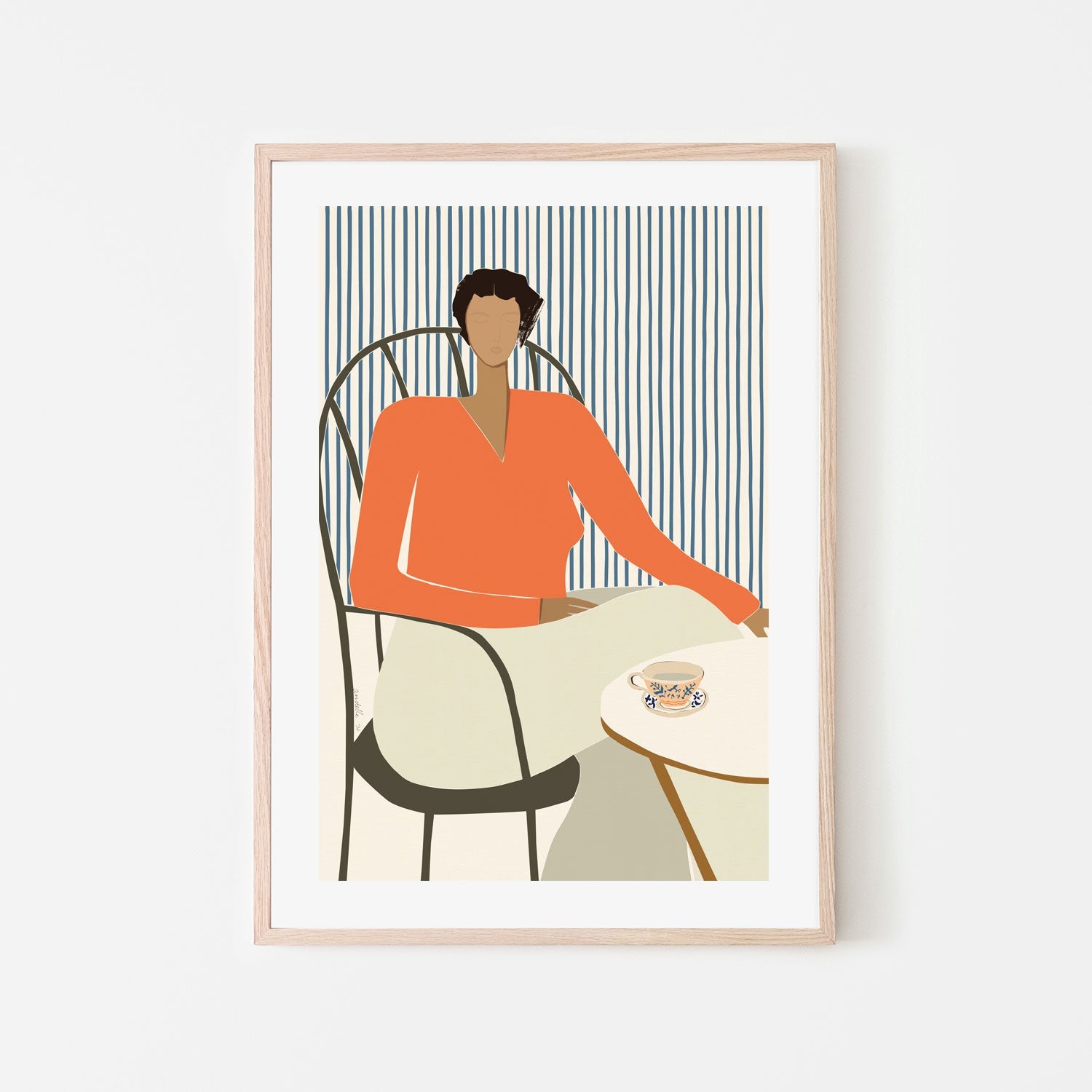 wall-art-print-canvas-poster-framed-Five O'clock Tea , By Andelle Art-6