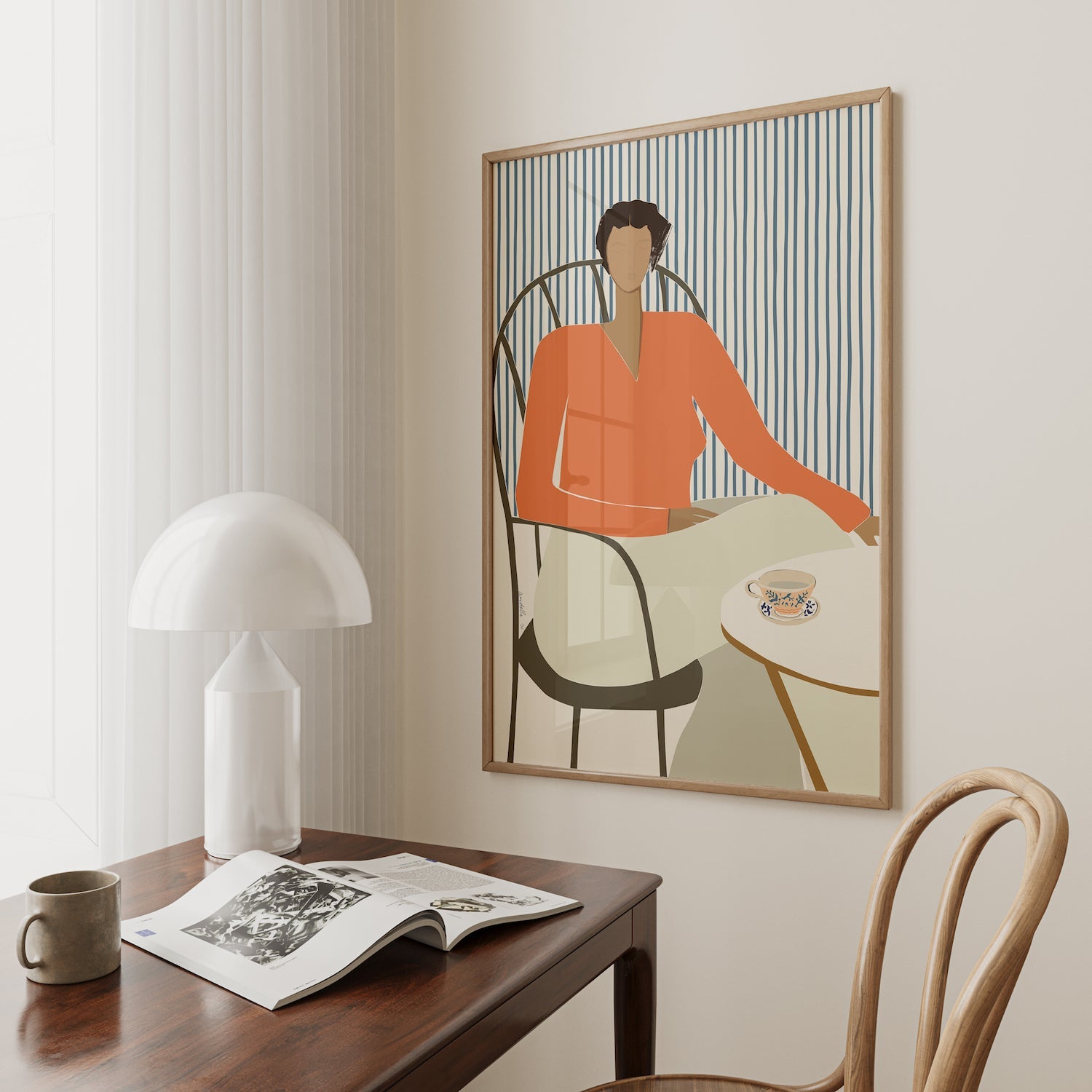 wall-art-print-canvas-poster-framed-Five O'clock Tea , By Andelle Art-7
