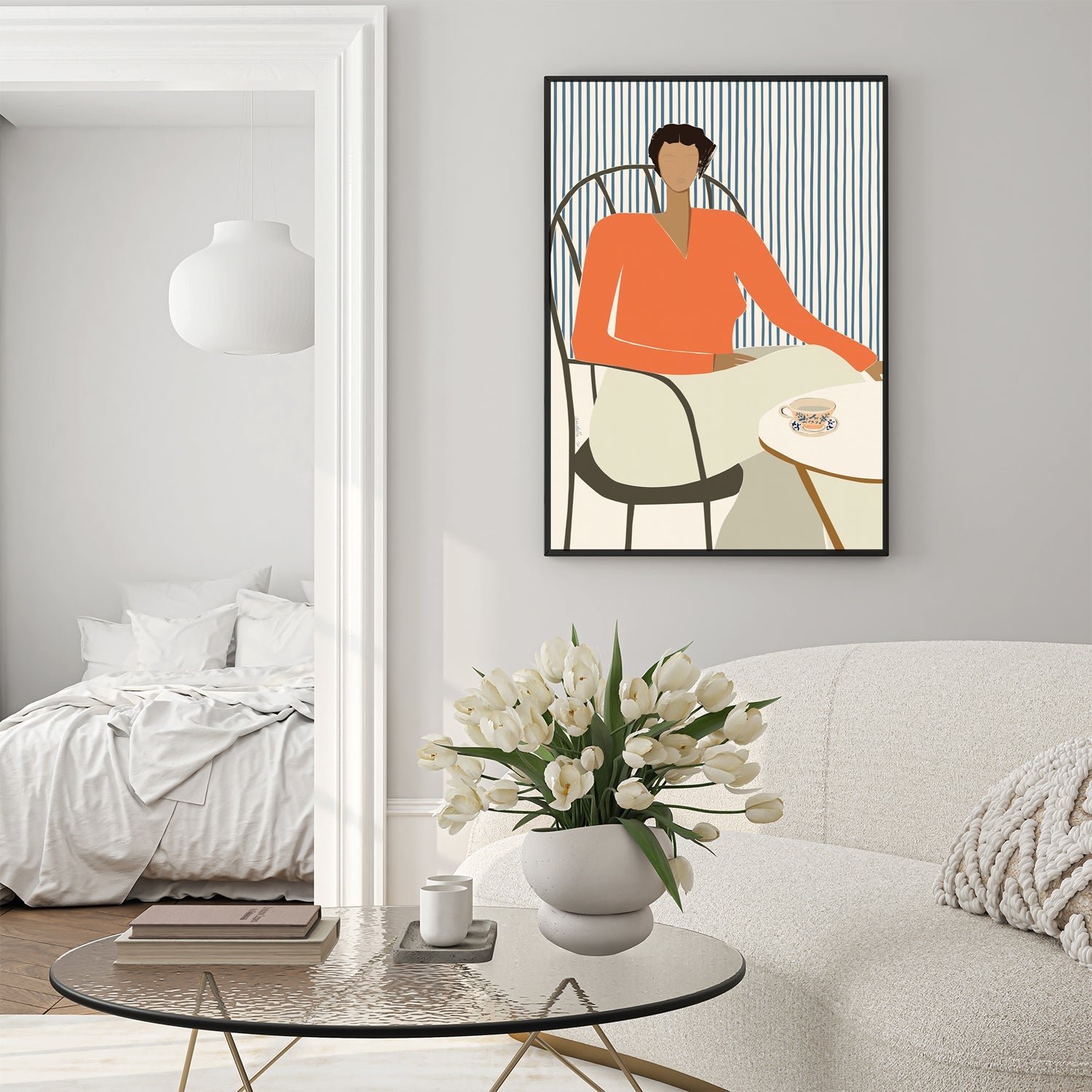 wall-art-print-canvas-poster-framed-Five O'clock Tea , By Andelle Art-8