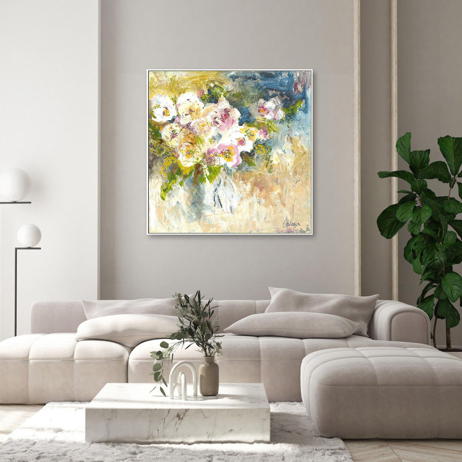 wall-art-print-canvas-poster-framed-Fleur De Jardin, Style B-7