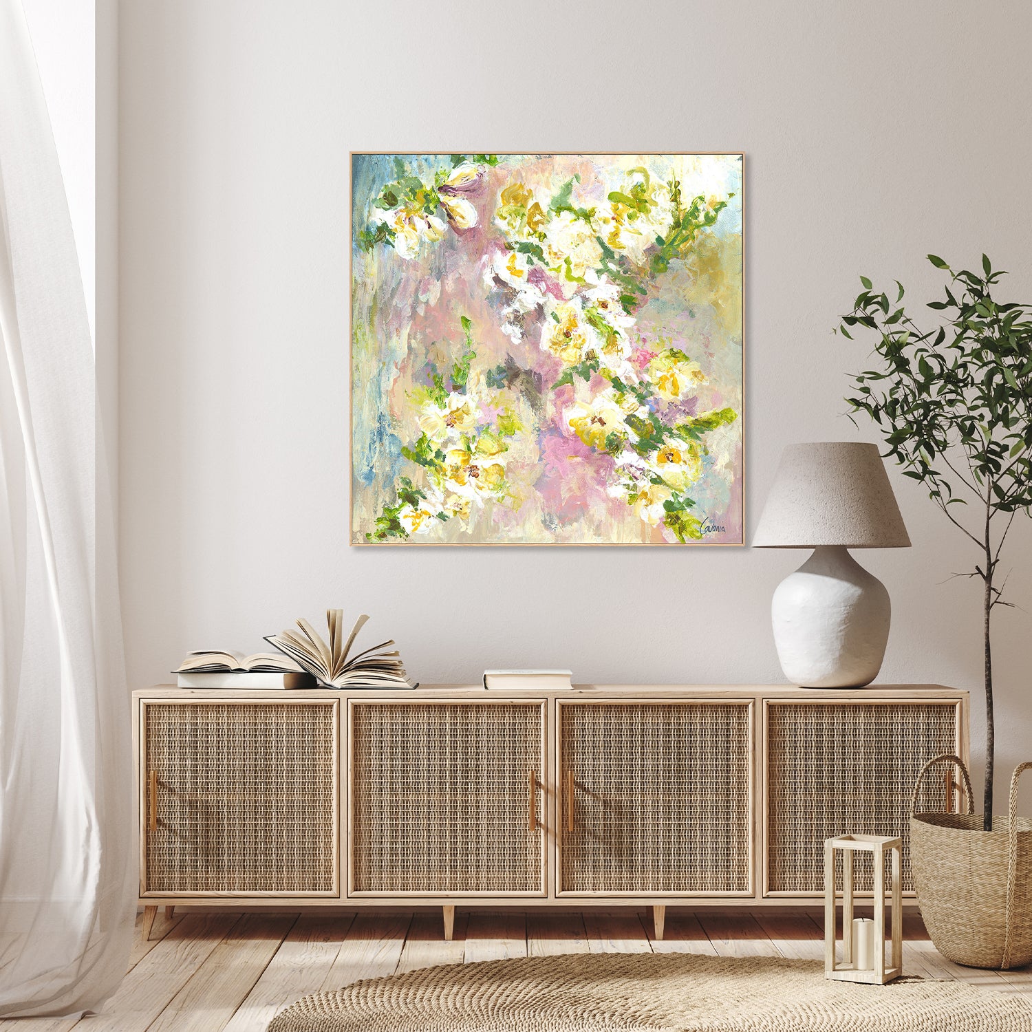 wall-art-print-canvas-poster-framed-Fleur De Jardin, Style C-7