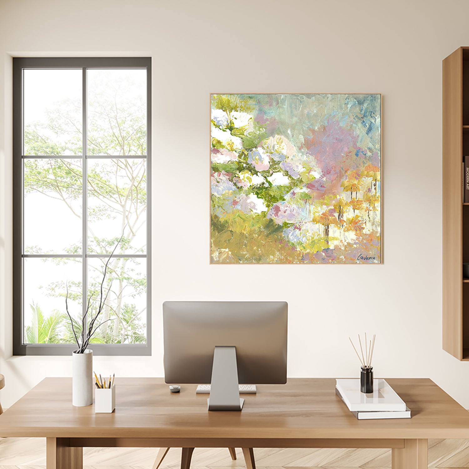 wall-art-print-canvas-poster-framed-Fleur De Jardin, Style D-7