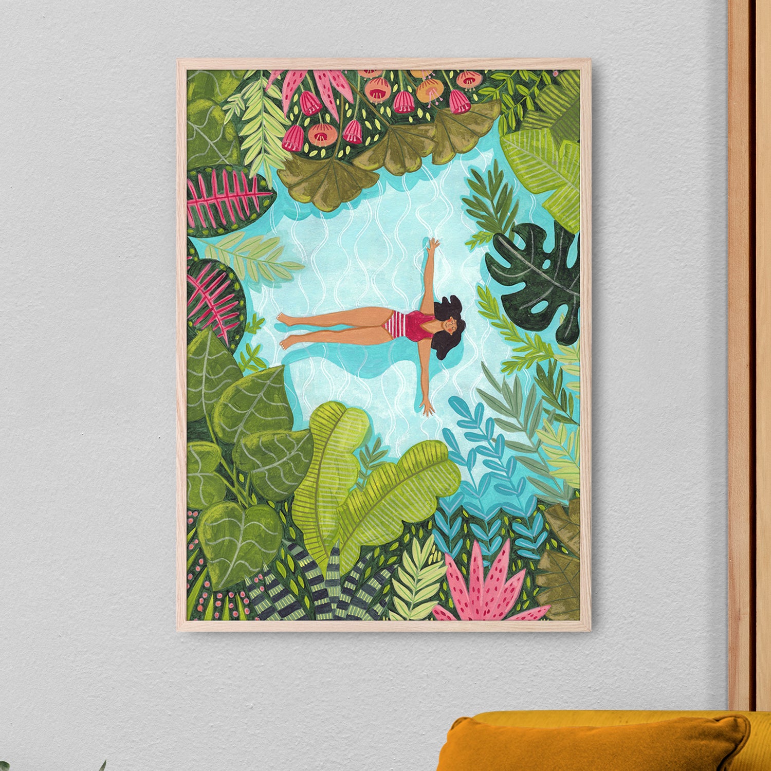 wall-art-print-canvas-poster-framed-Floating in Tropical Sea-2
