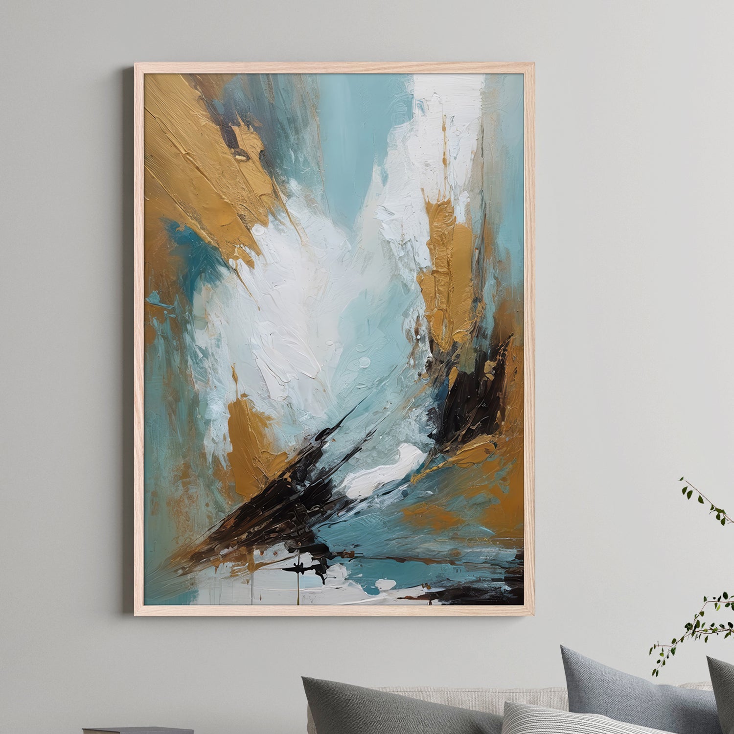 wall-art-print-canvas-poster-framed-flock of swallows-2