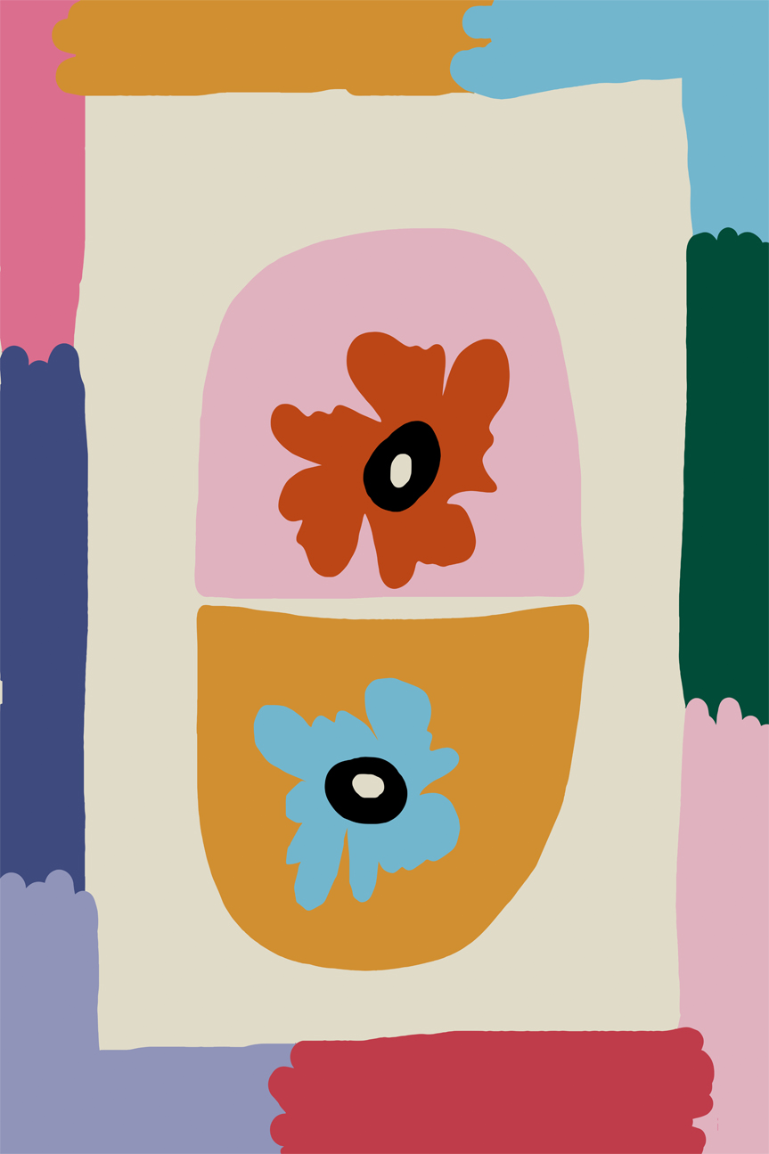 wall-art-print-canvas-poster-framed-Floral Capsule , By Miho Art Studio , By Miho Art Studio-1