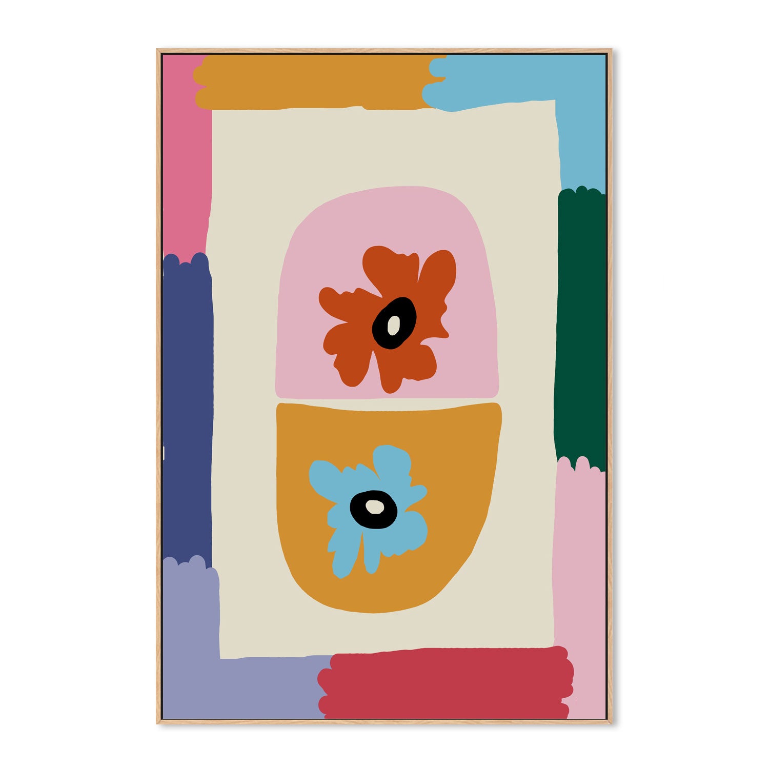 wall-art-print-canvas-poster-framed-Floral Capsule , By Miho Art Studio , By Miho Art Studio-4