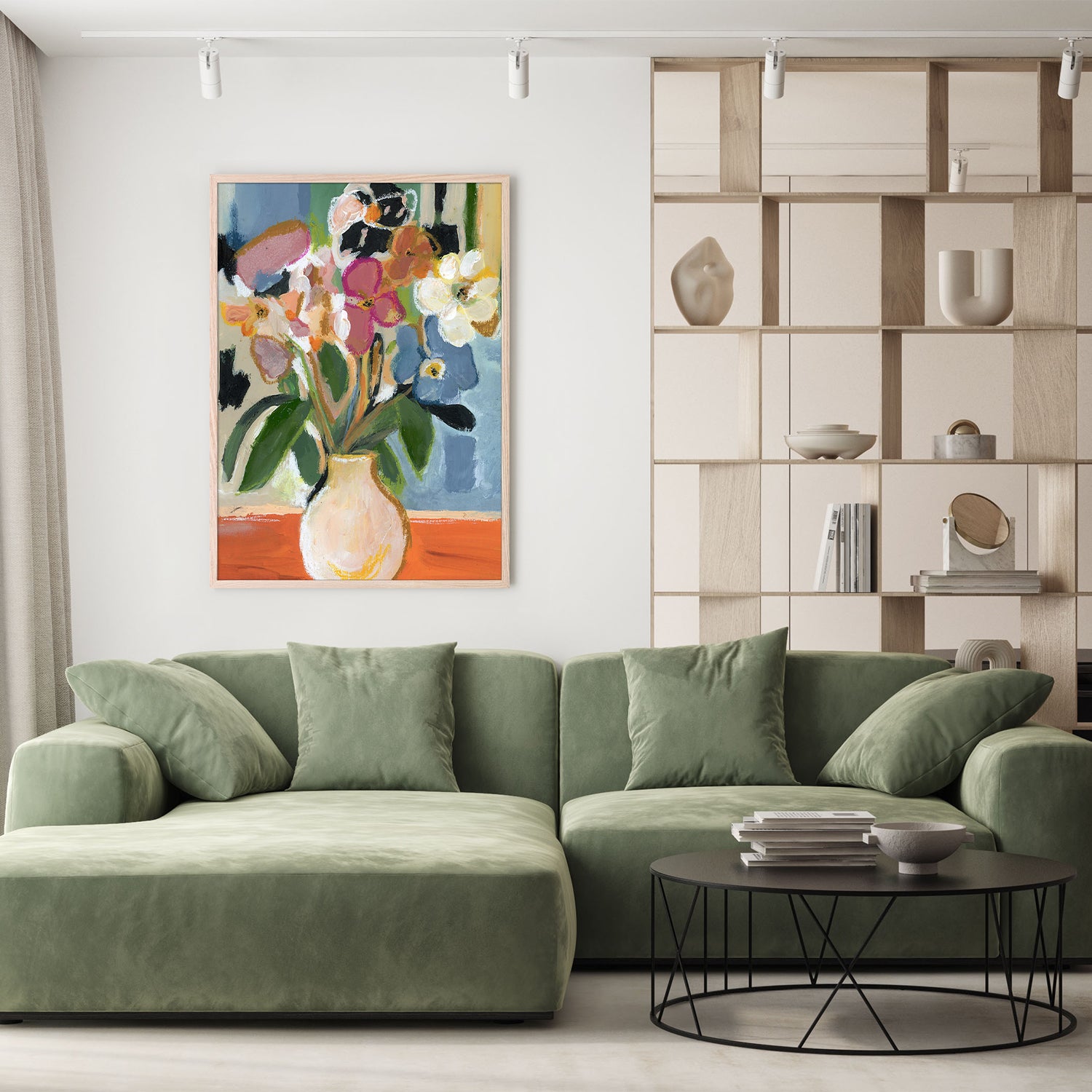 wall-art-print-canvas-poster-framed-Floral Embrace-8