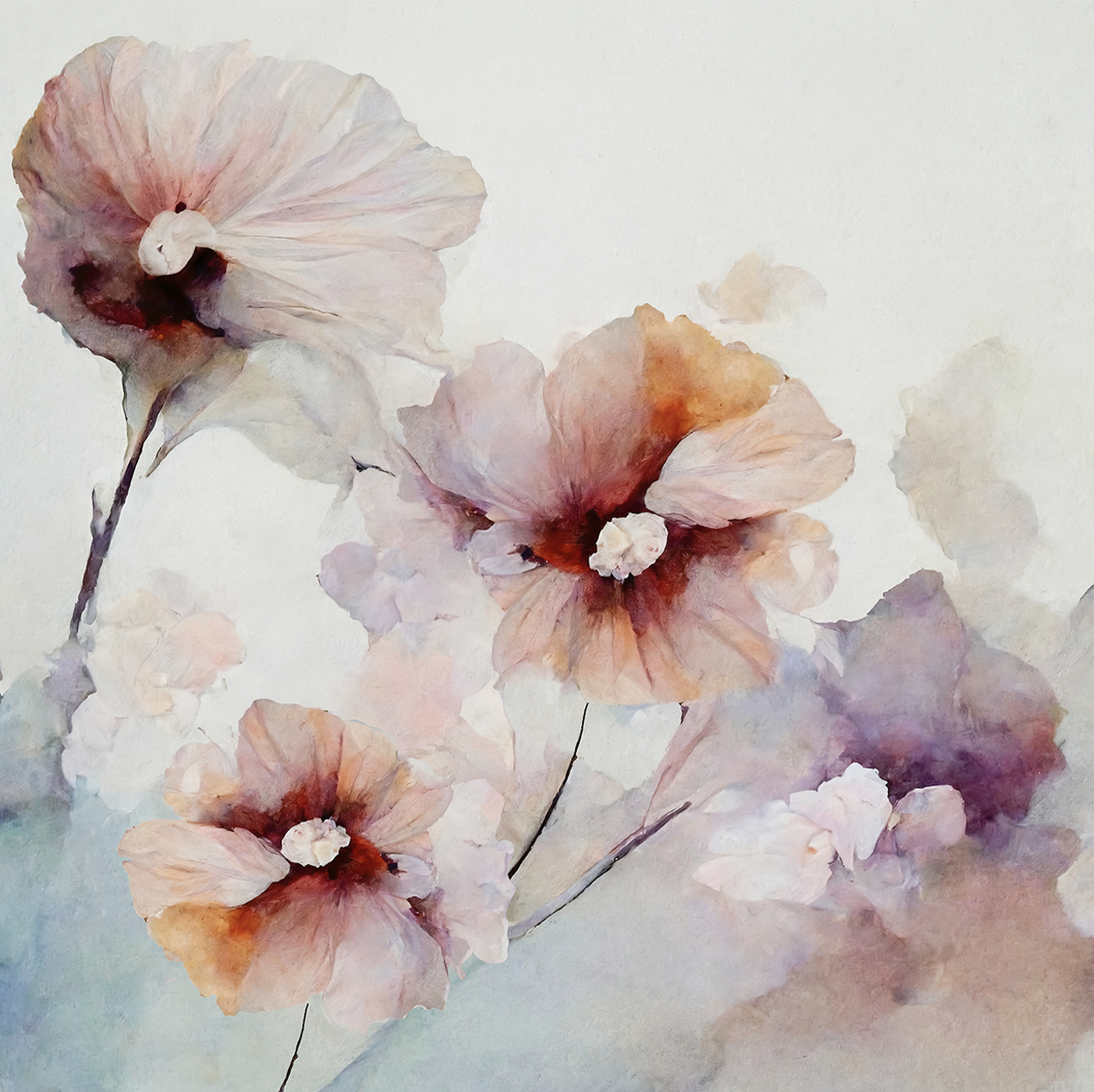 wall-art-print-canvas-poster-framed-Floral Harmony , By Leah Mclean-1
