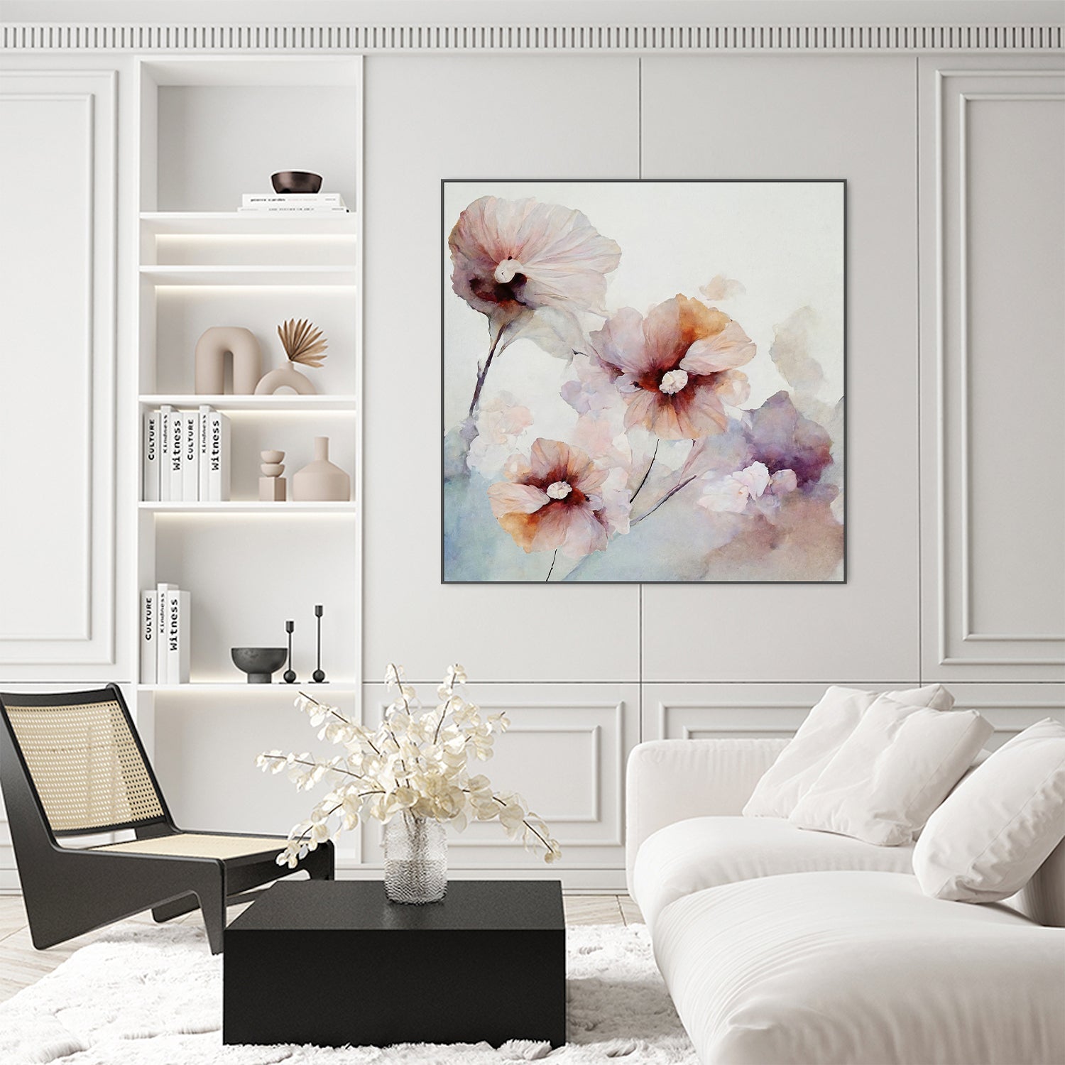 wall-art-print-canvas-poster-framed-Floral Harmony , By Leah Mclean-7