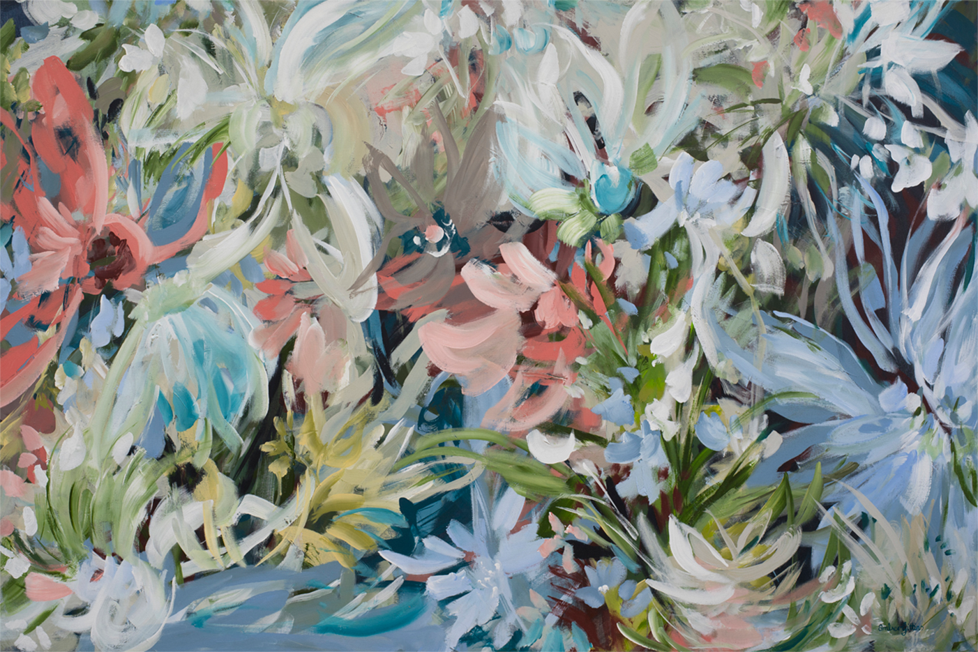 wall-art-print-canvas-poster-framed-Floral Radiance , By Amber Gittins-1