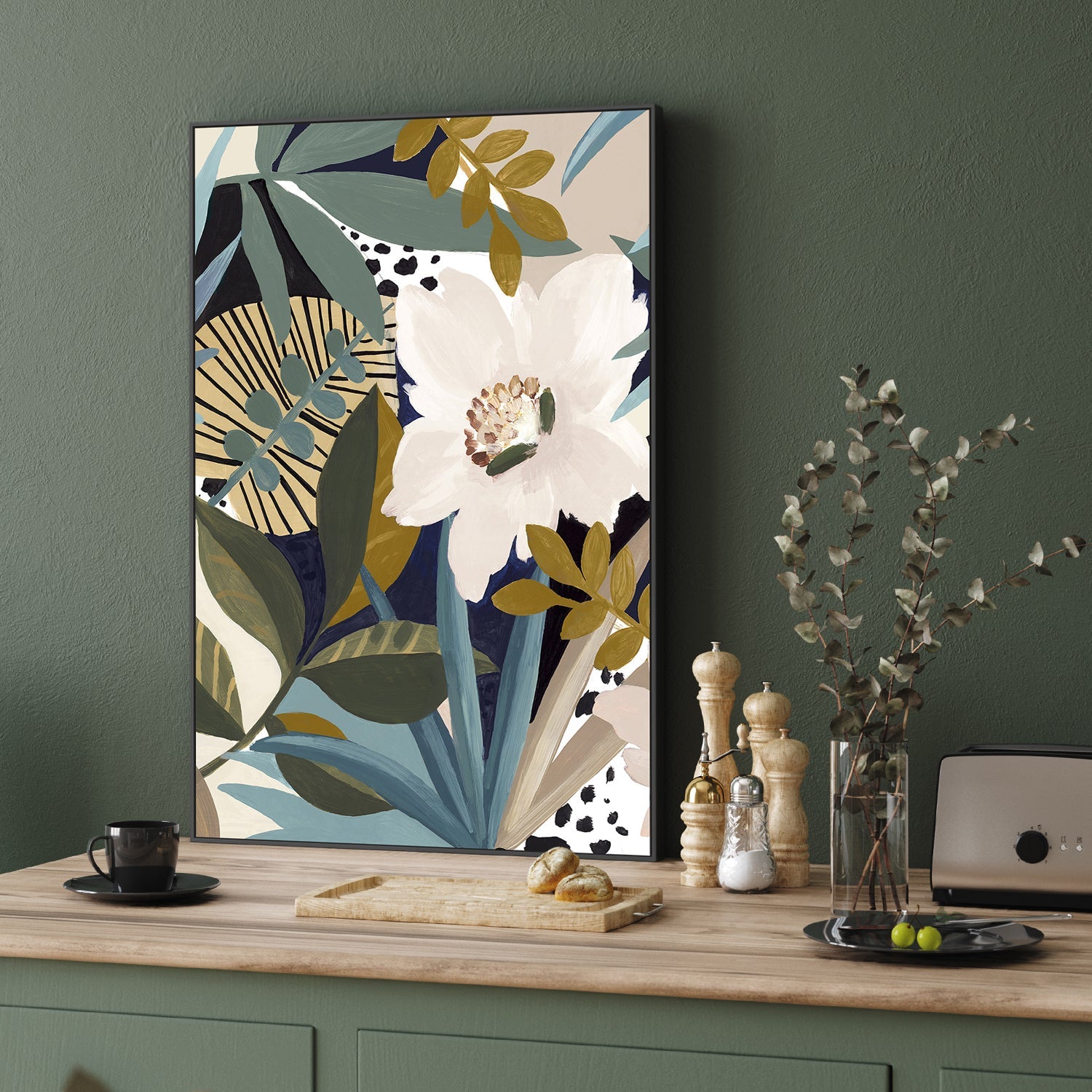 wall-art-print-canvas-poster-framed-Floral Symphony , By Eva Watts-2