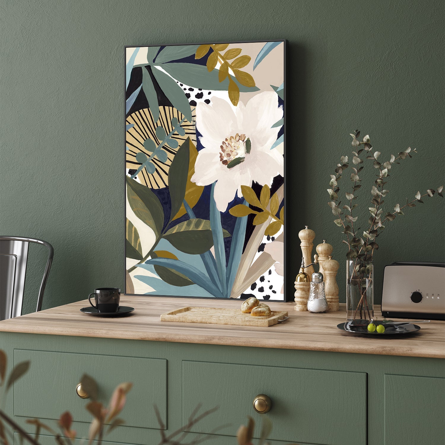 wall-art-print-canvas-poster-framed-Floral Symphony , By Eva Watts-7