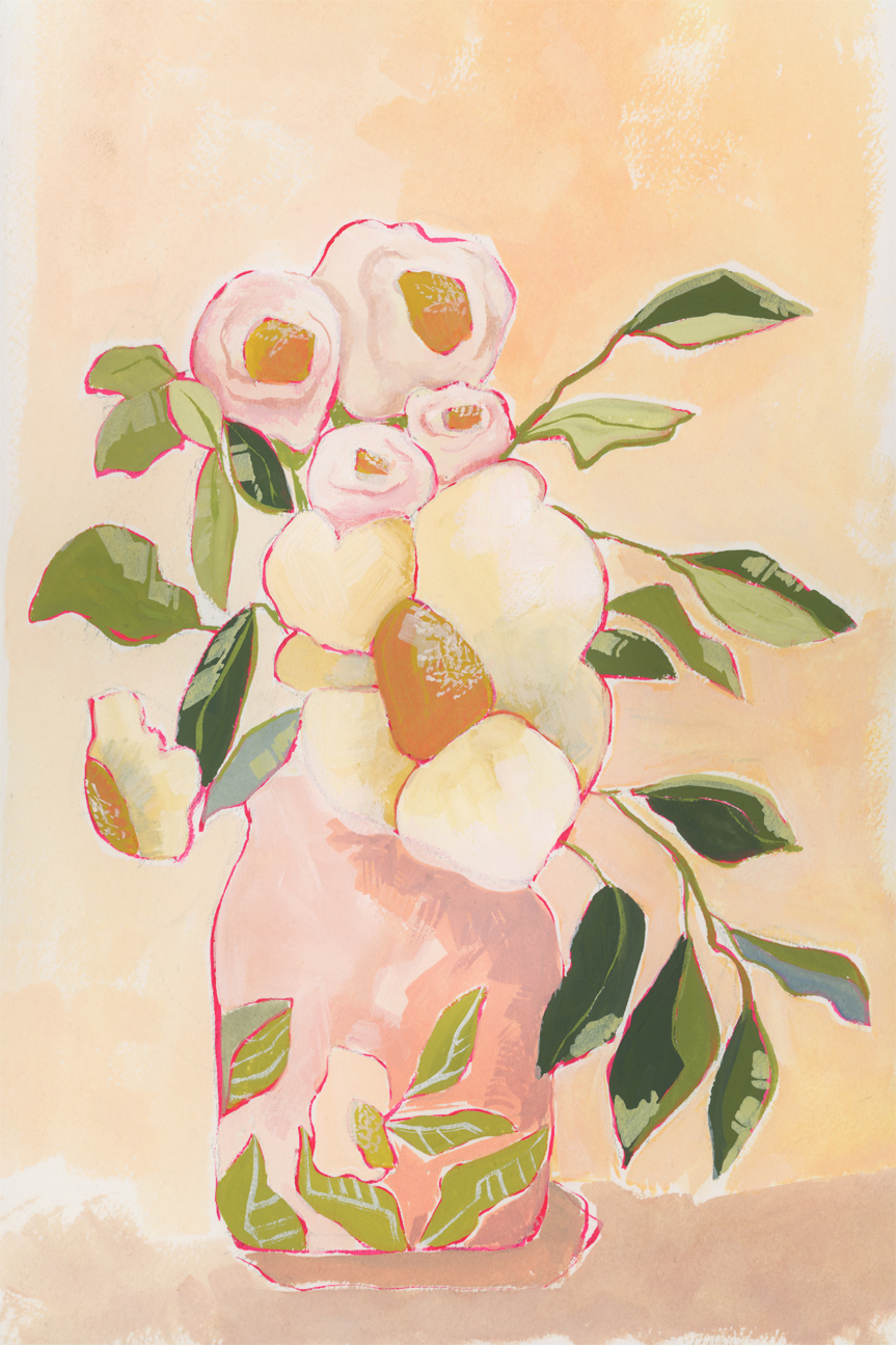 wall-art-print-canvas-poster-framed-Flourish Vase , By Lucrecia Caporale-1