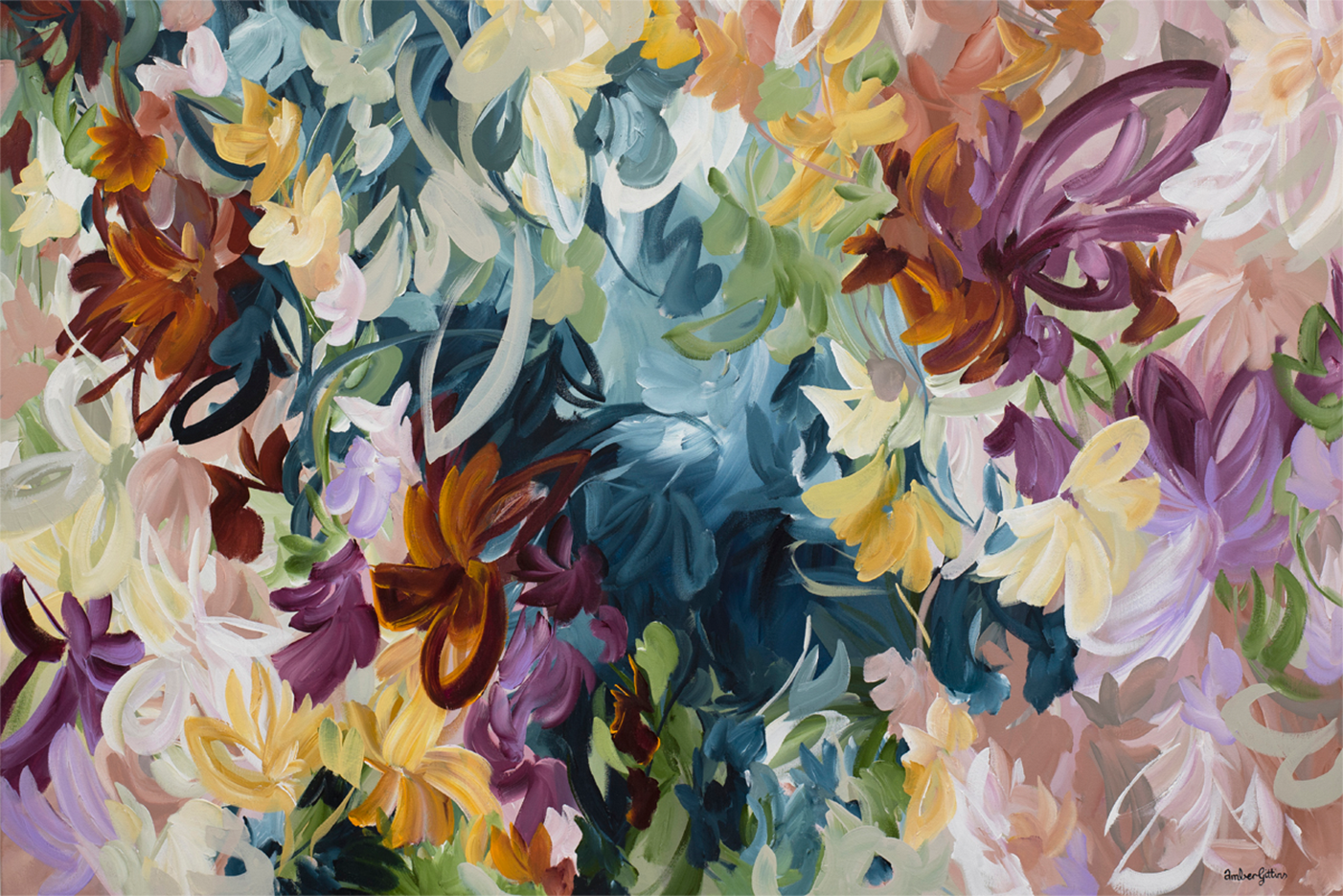wall-art-print-canvas-poster-framed-Flower Bouquet , By Amber Gittins-1
