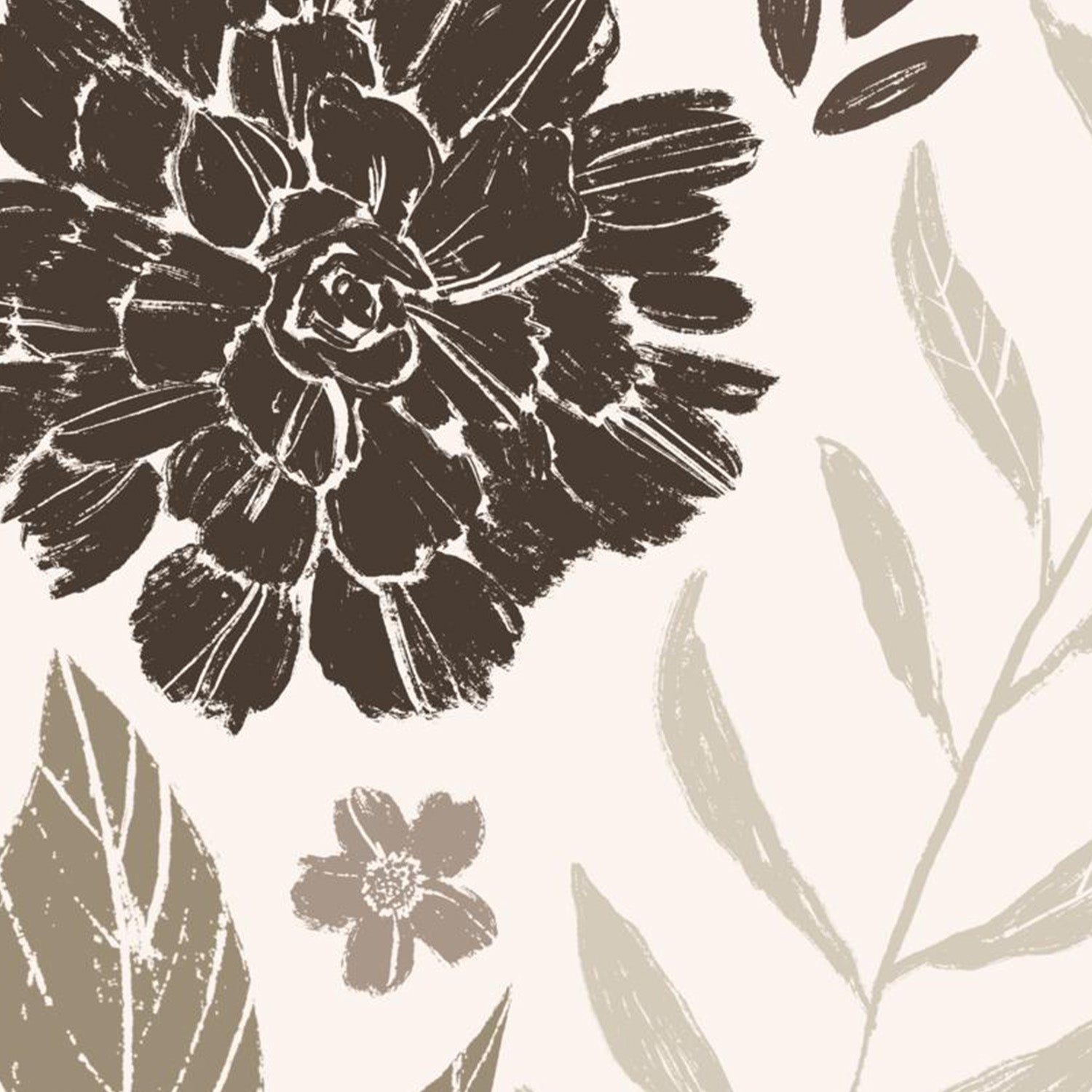 wall-art-print-canvas-poster-framed-Flower Feast, Style A, Brown-10