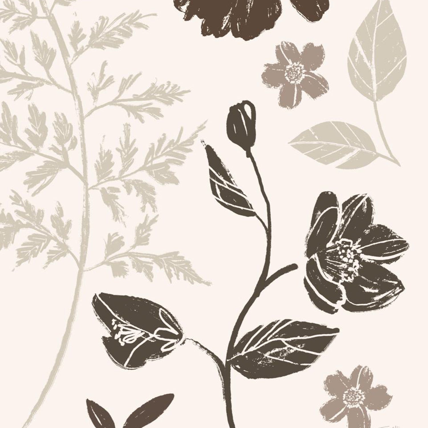 wall-art-print-canvas-poster-framed-Flower Feast, Style B, Brown-11