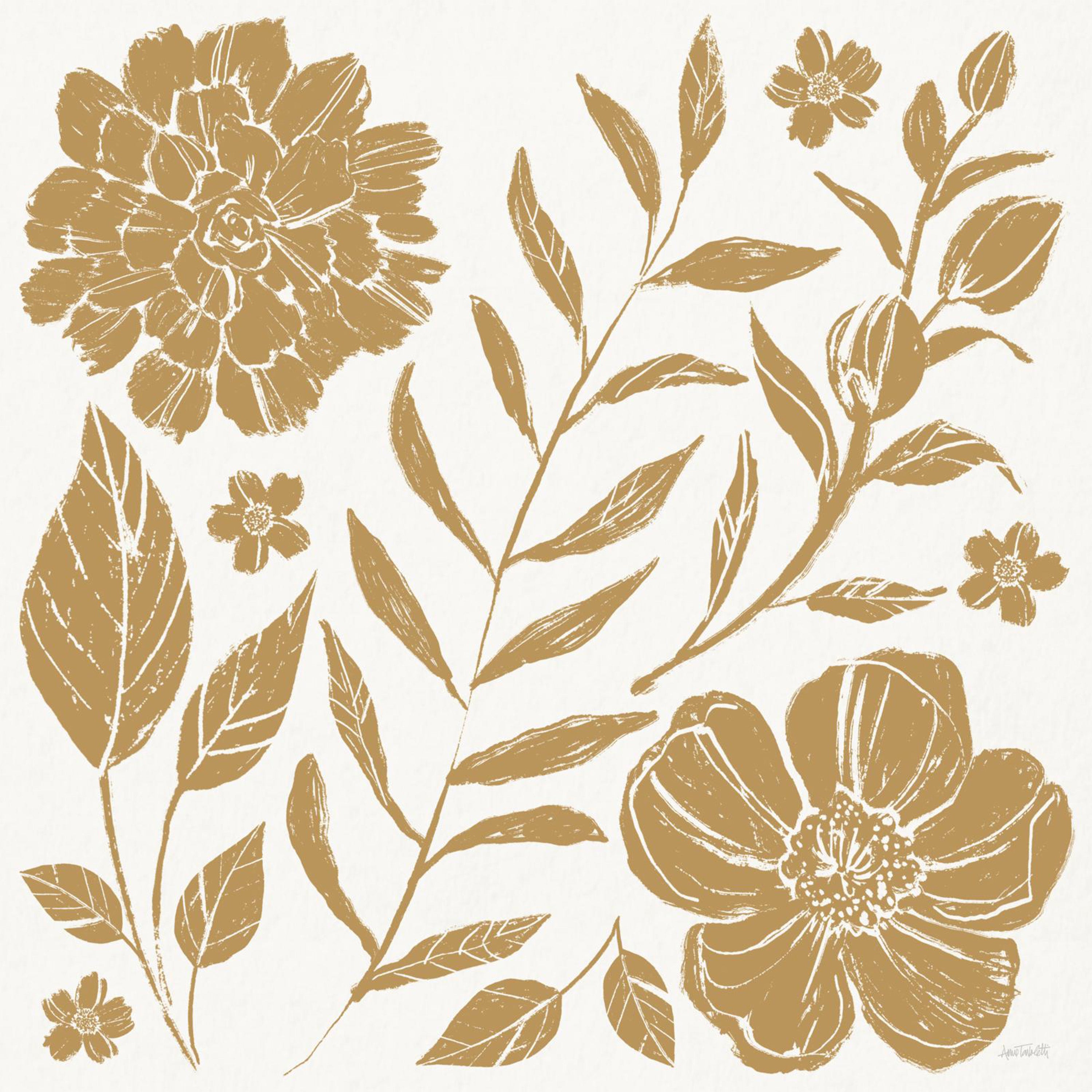 wall-art-print-canvas-poster-framed-Flower Fest, Style A, Mono-1