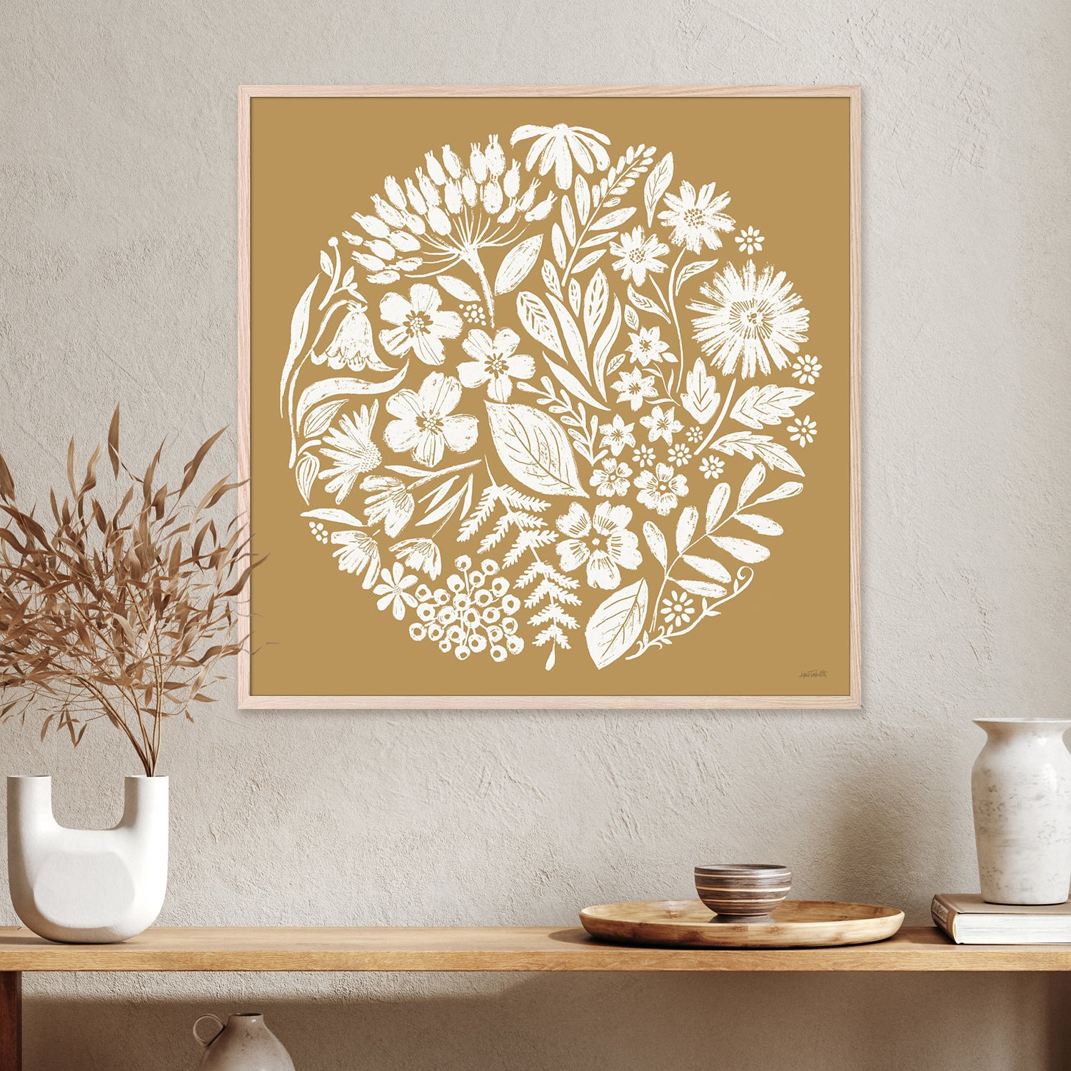 wall-art-print-canvas-poster-framed-Flower Fest, Style C-7