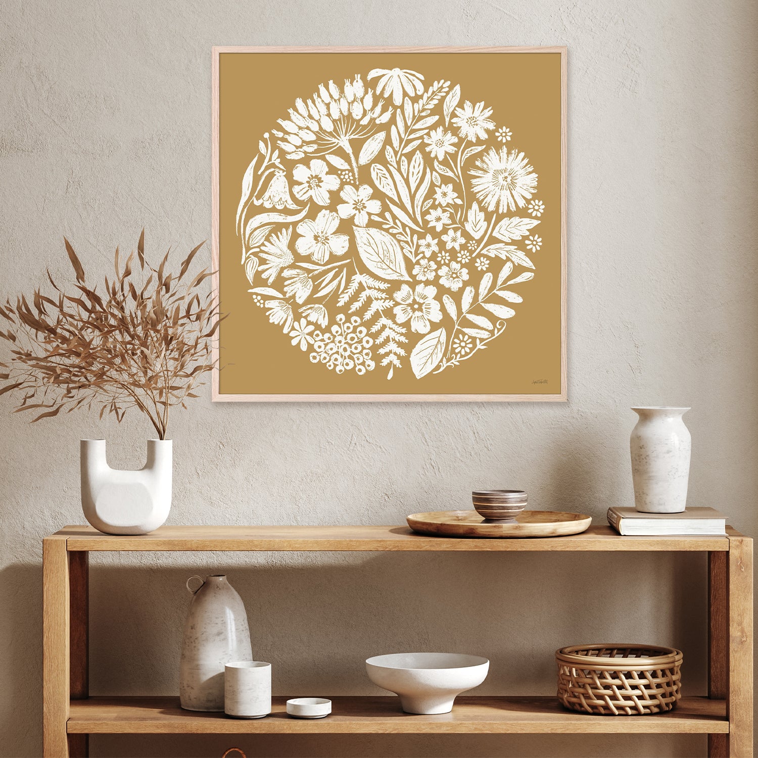 wall-art-print-canvas-poster-framed-Flower Fest, Style C-8