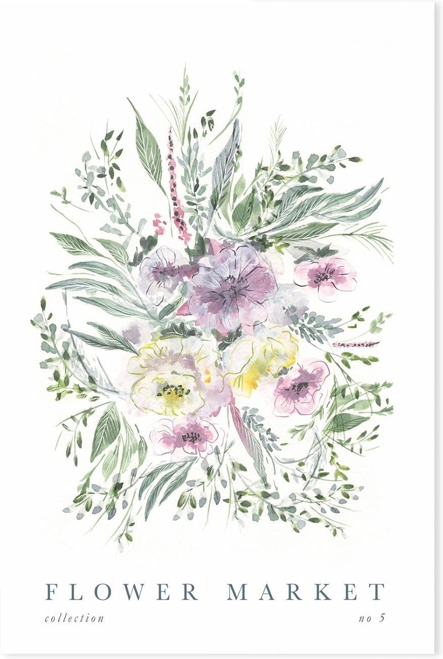 wall-art-print-canvas-poster-framed-Flower Market, Style E-GIOIA-WALL-ART
