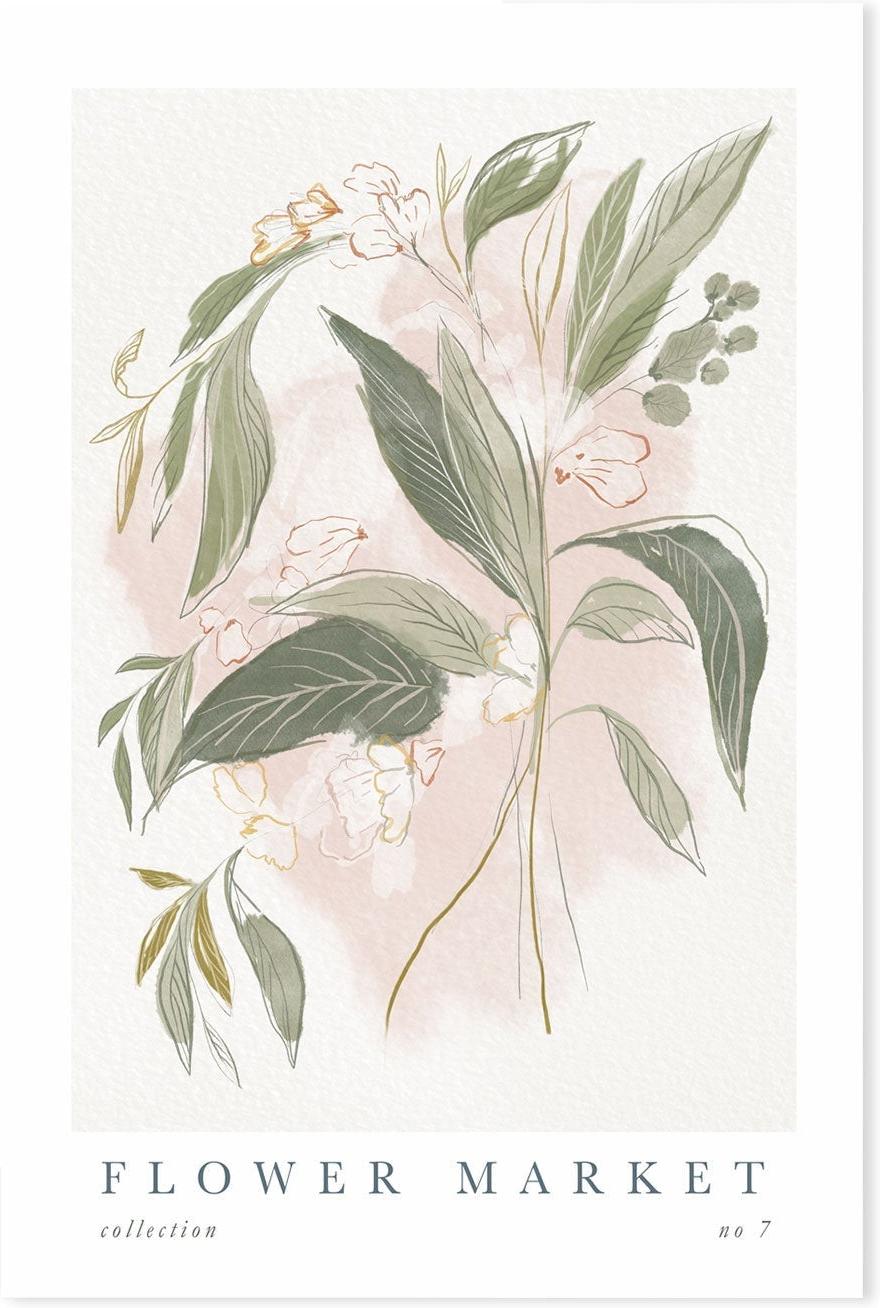 wall-art-print-canvas-poster-framed-Flower Market, Style G-GIOIA-WALL-ART