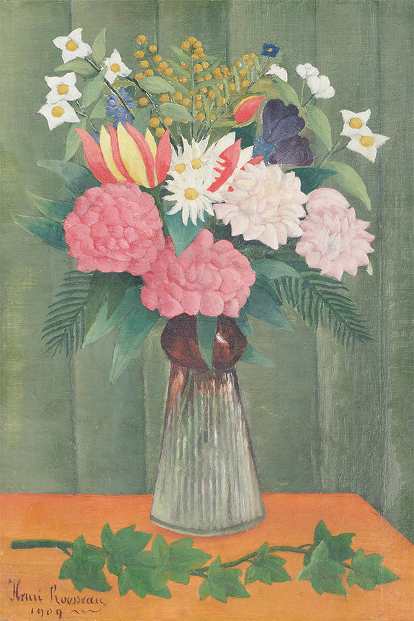 wall-art-print-canvas-poster-framed-Flowers In a Vase-1