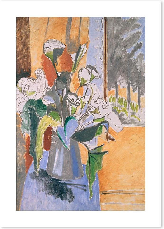wall-art-print-canvas-poster-framed-Flowers On The Windowsill, By Henri Matisse-by-Gioia Wall Art-Gioia Wall Art