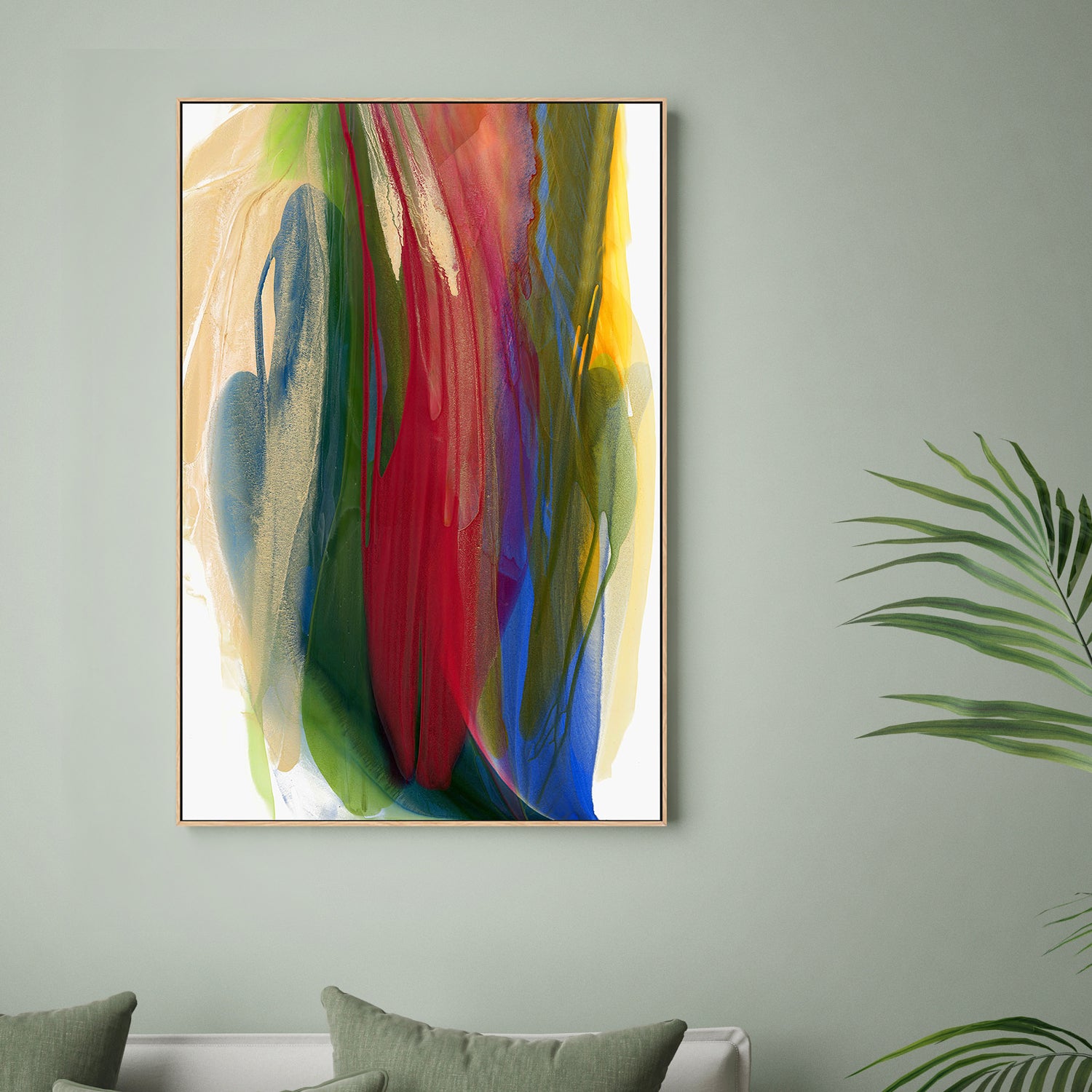 wall-art-print-canvas-poster-framed-Flowing Colors in Harmony-2