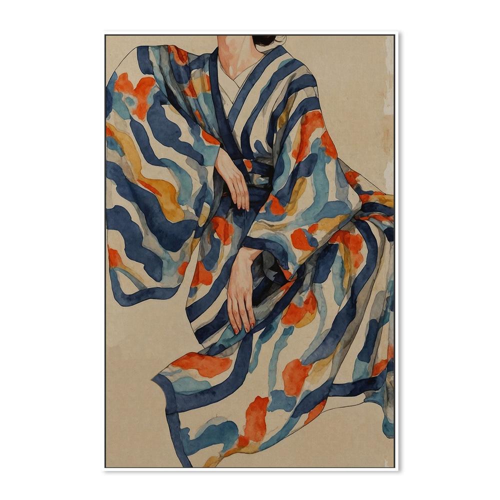 wall-art-print-canvas-poster-framed-Flowing Kimono Patterns-5