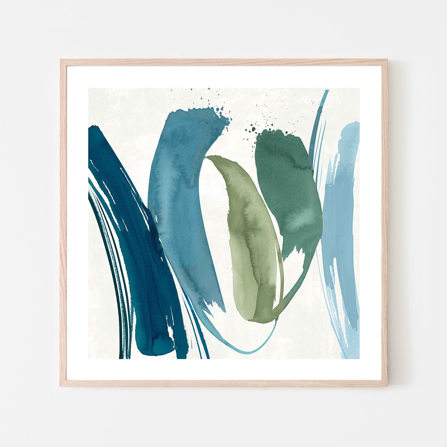 wall-art-print-canvas-poster-framed-Flowing Waves of Serenity, Style B-6