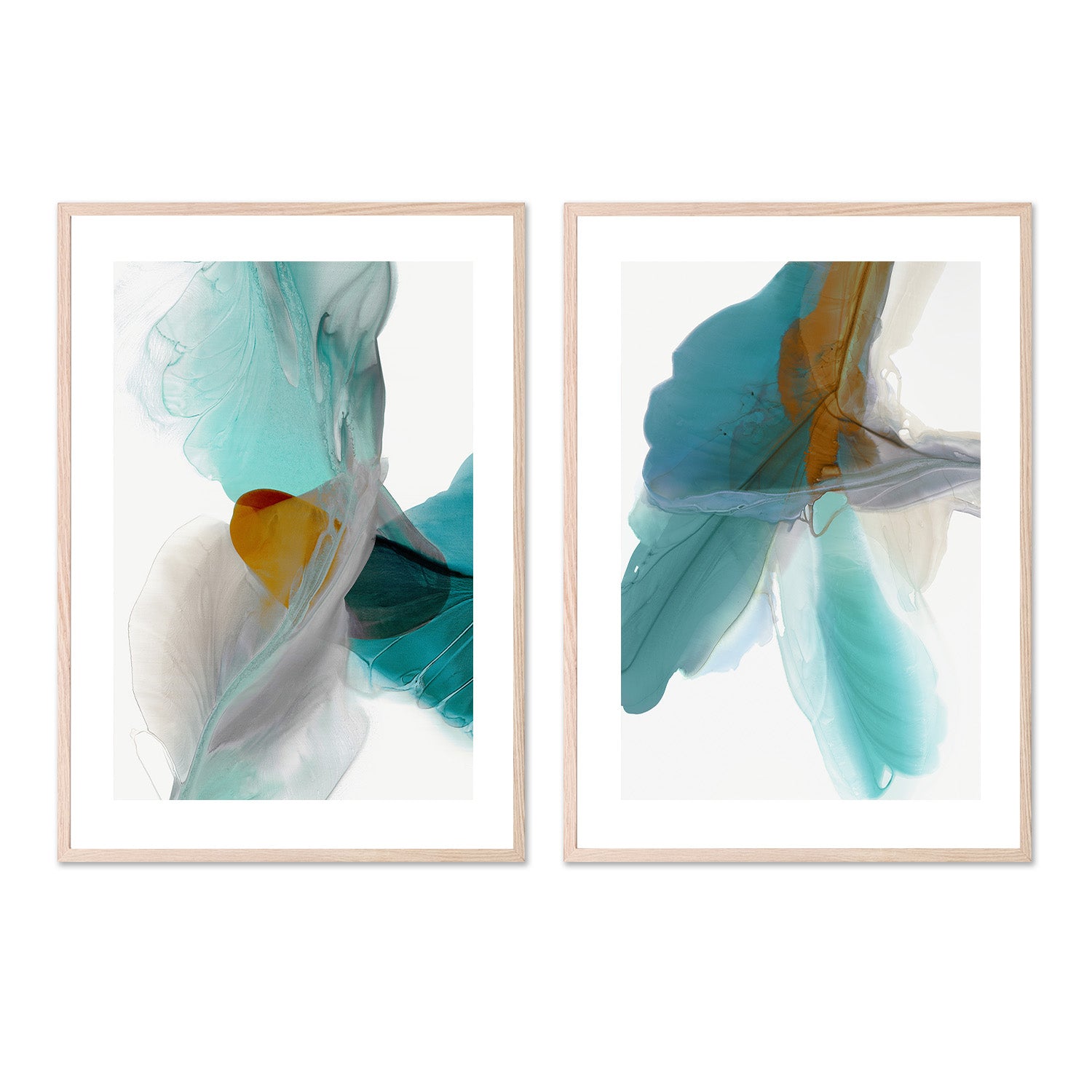 wall-art-print-canvas-poster-framed-Fluttering & Wind Blows, Set Of 2-6