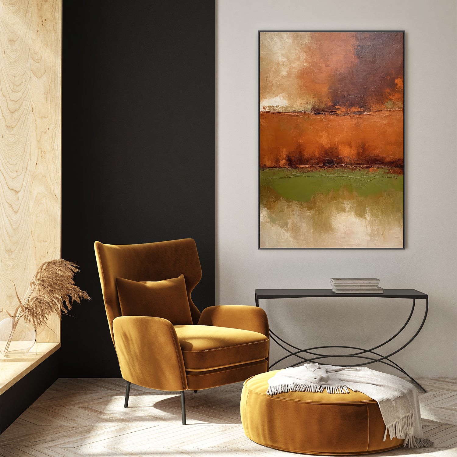 wall-art-print-canvas-poster-framed-forest and flame-8