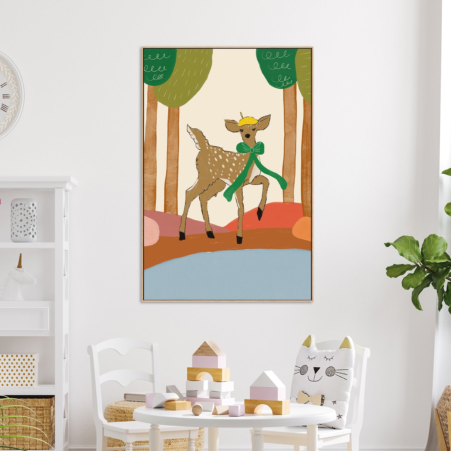 wall-art-print-canvas-poster-framed-Forest Fawn Parade-2